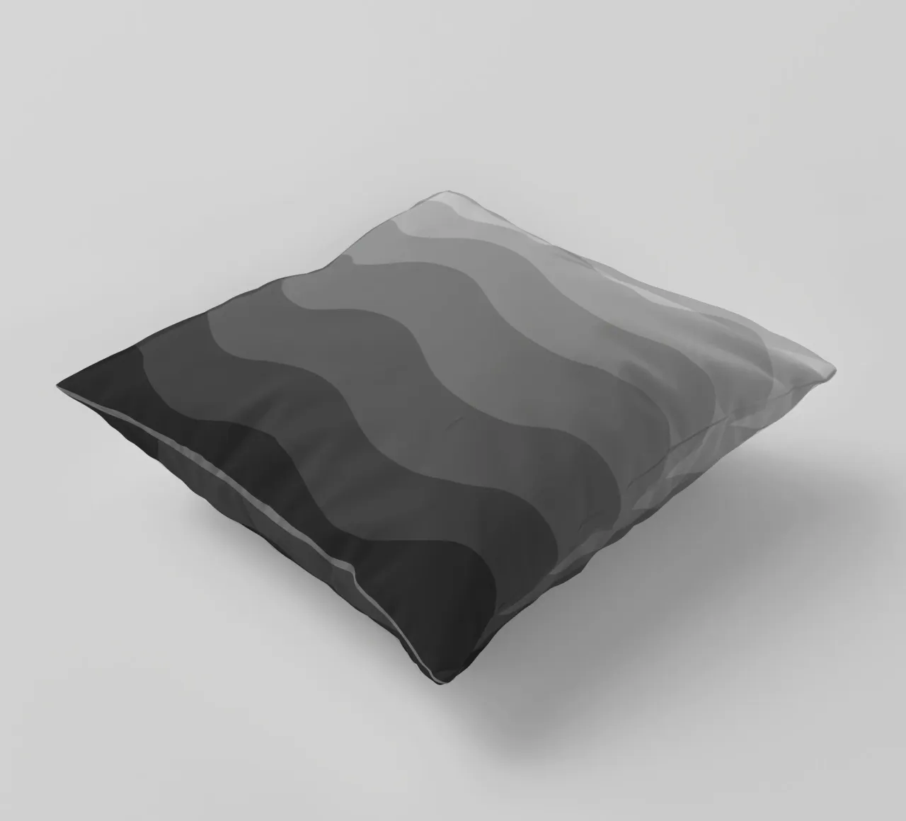 Grey gradient design Kissen von baobabprintstore