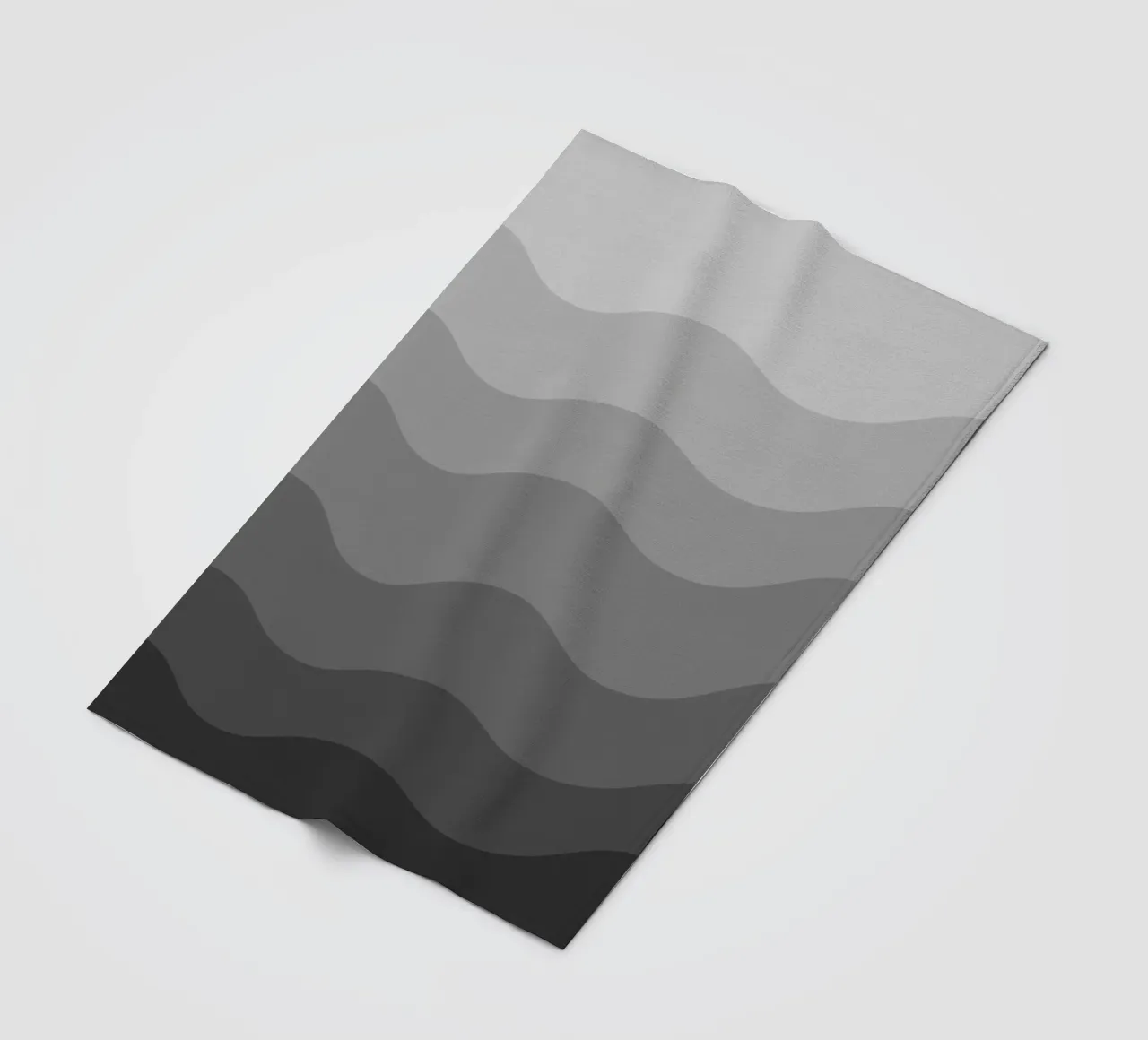 Grey gradient design coperta in pile da baobabprintstore