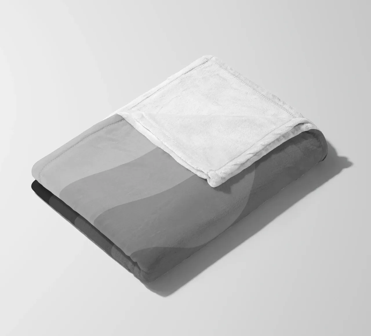 Grey gradient design coperta in pile da baobabprintstore