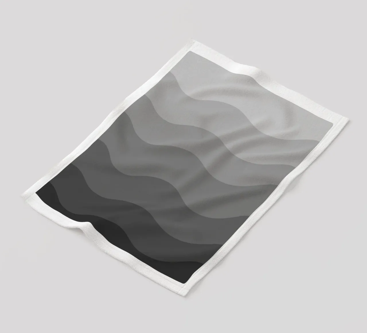 Grey gradient design coperta in pile da baobabprintstore