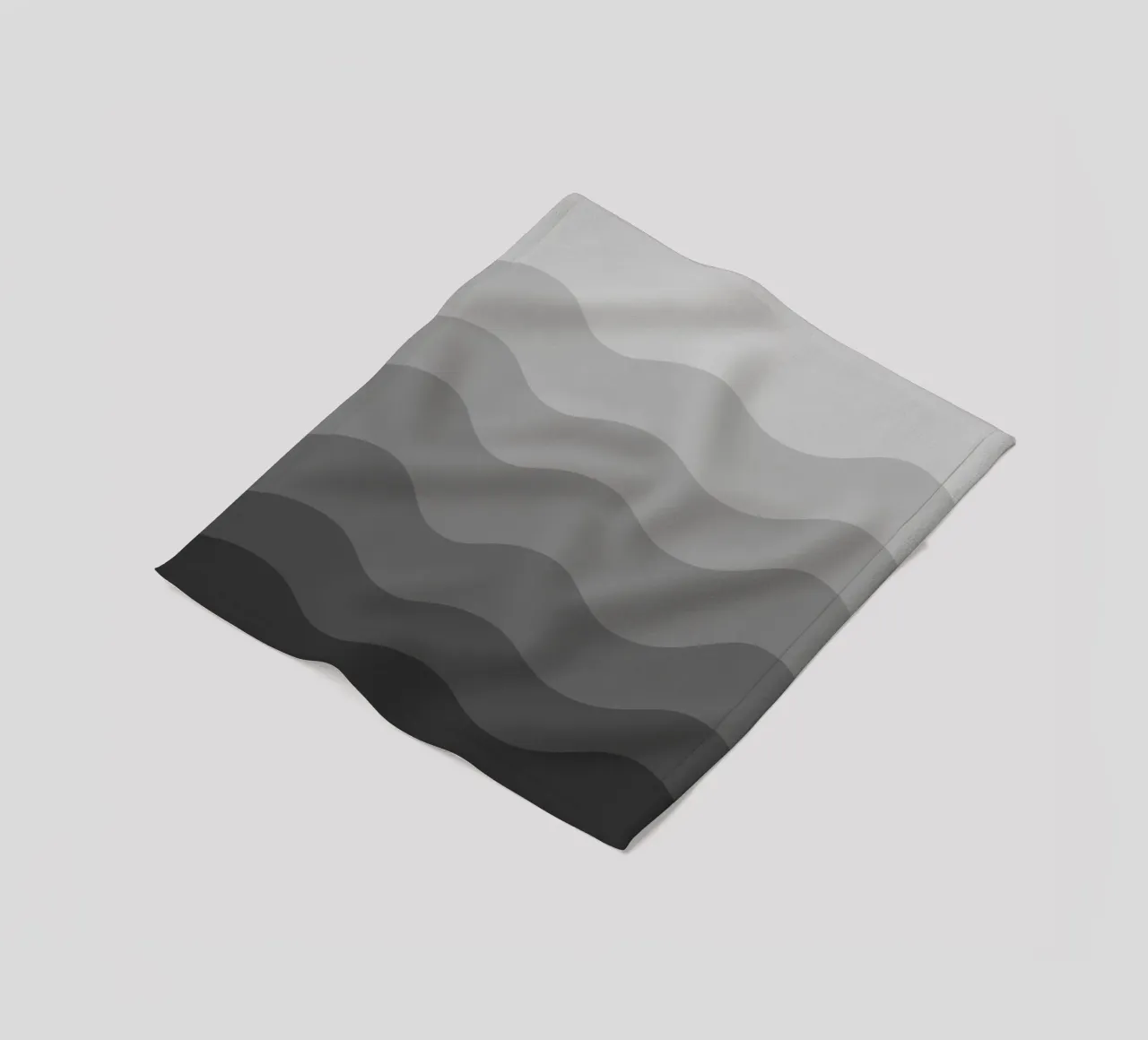 Grey gradient design coperta in pile da baobabprintstore
