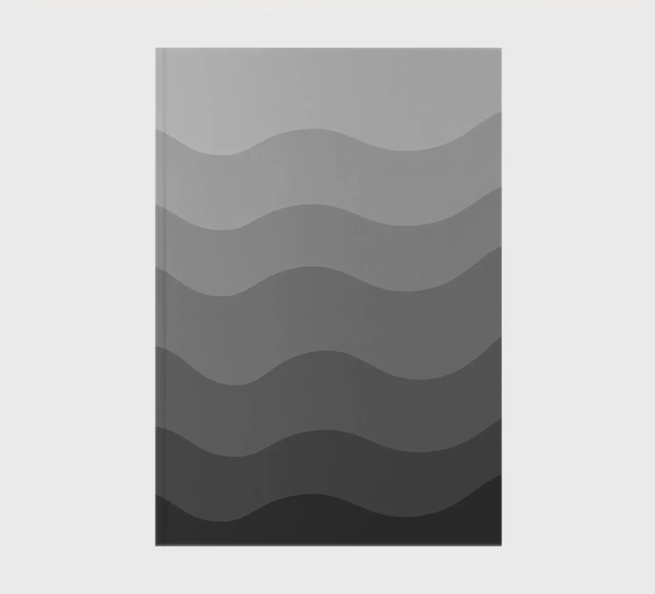 Grey gradient design notebook by baobabprintstore