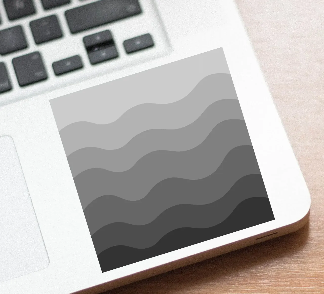Grey gradient design adesivo da baobabprintstore