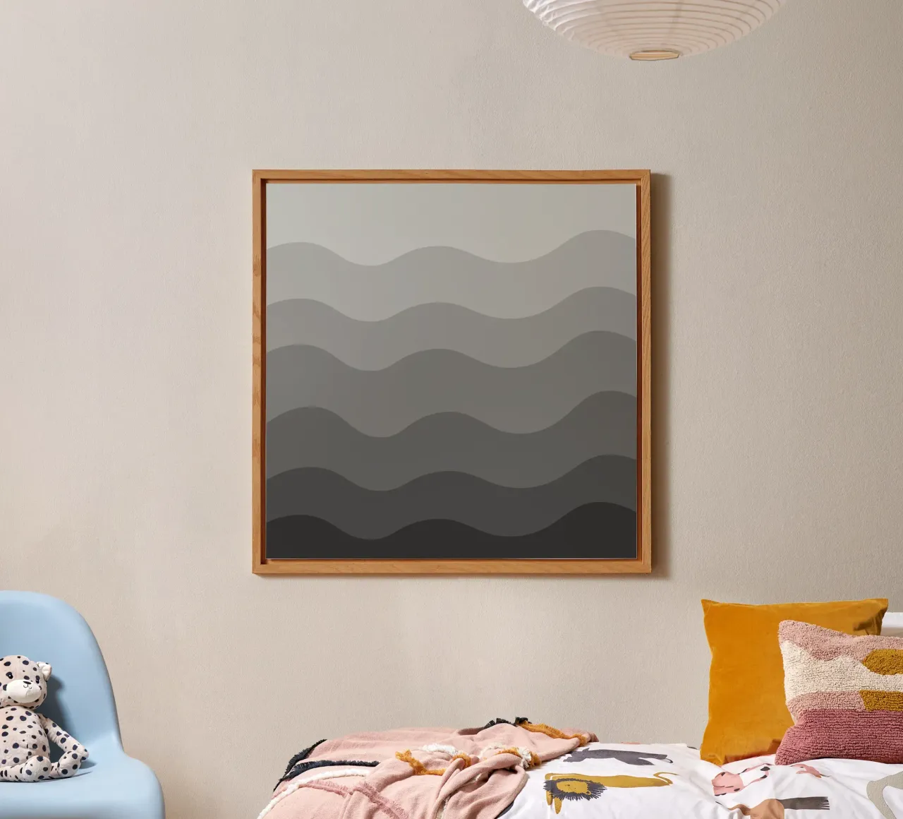 Grey gradient design alluminio dibond da baobabprintstore