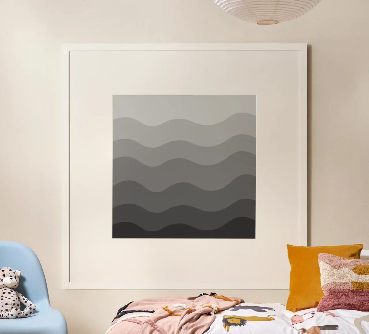 Grey gradient design poster da baobabprintstore