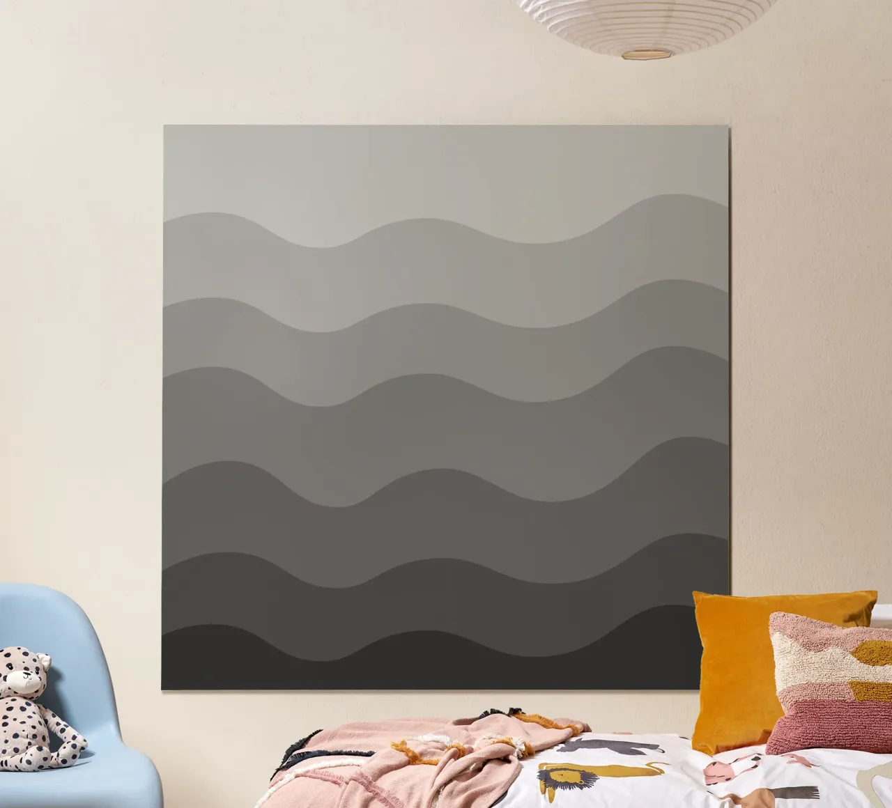 Grey gradient design poster da baobabprintstore