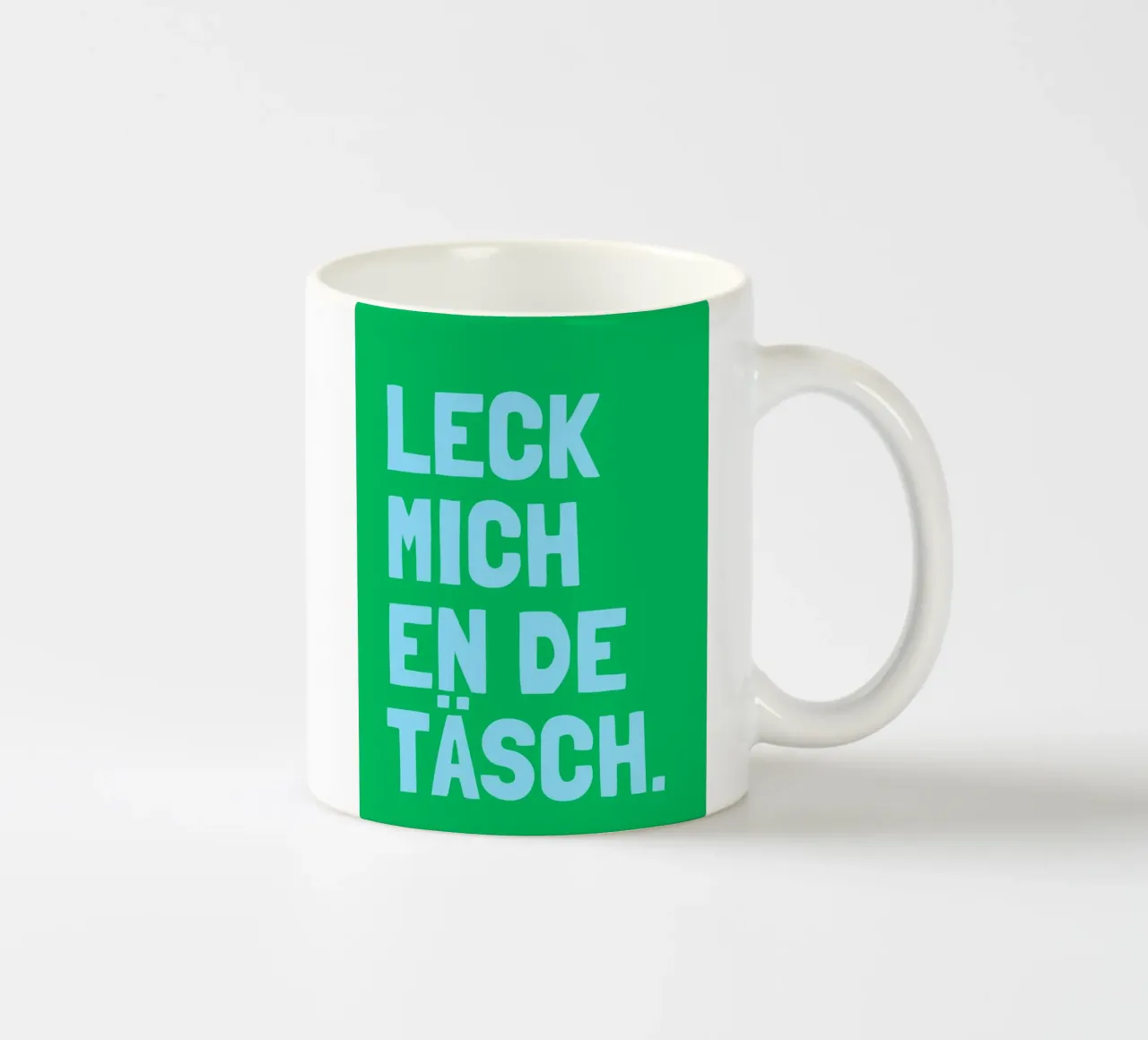 Leck mich en de Täsch tazza in ceramica da Ohkimiko