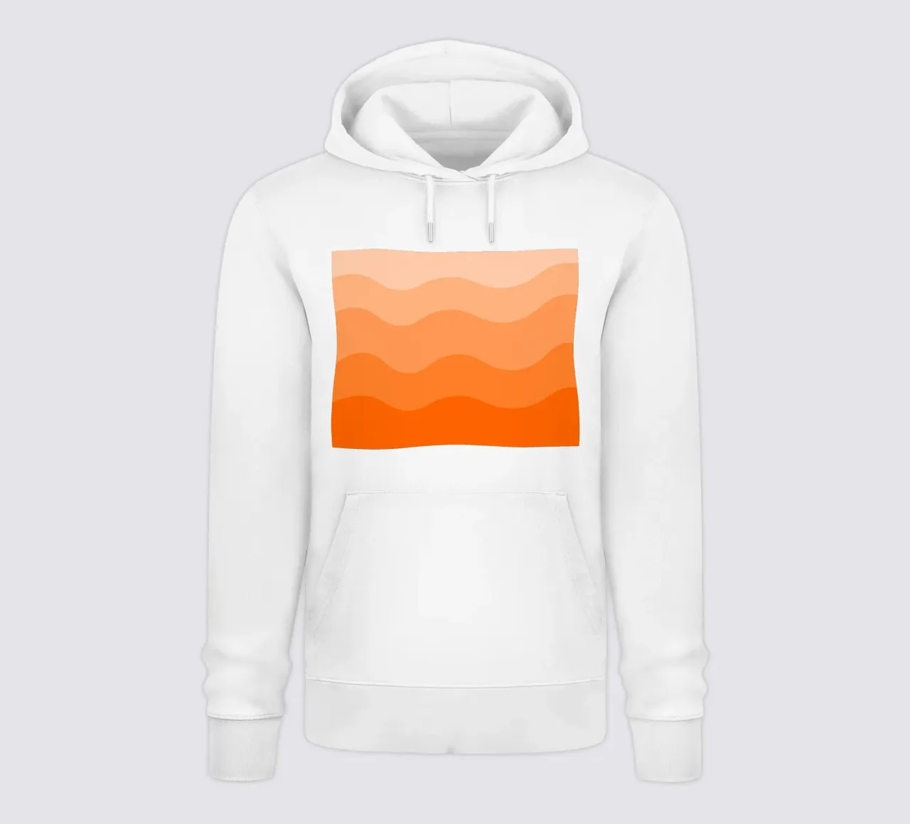 Orange gradient design felpa con cappuccio da baobabprintstore