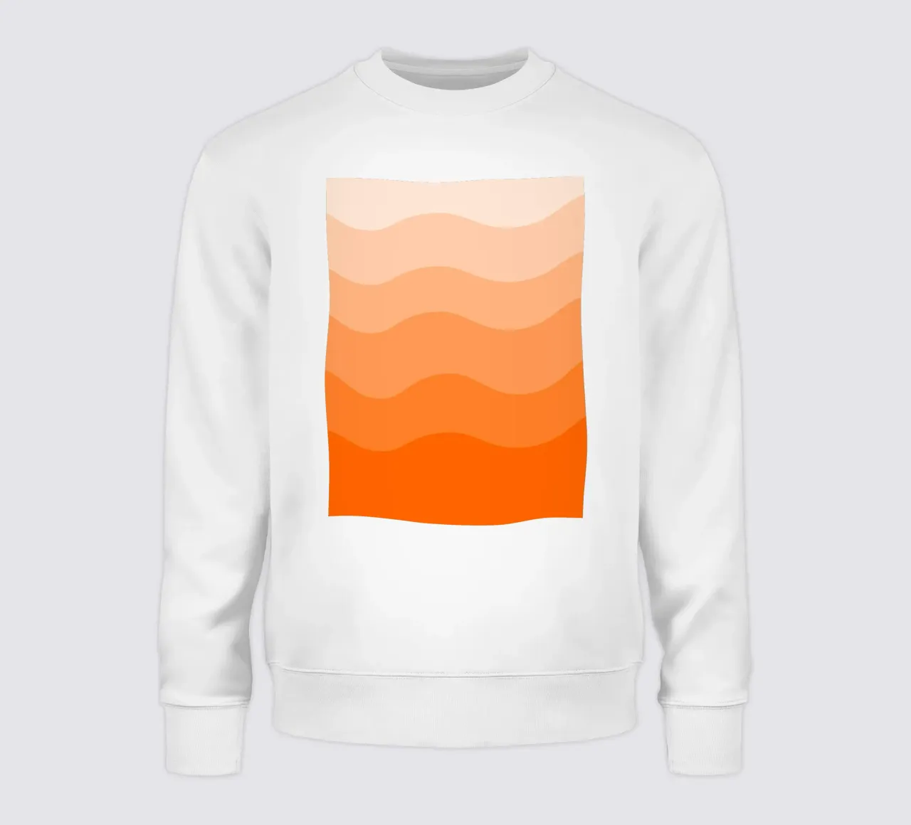 Orange gradient design felpa da baobabprintstore