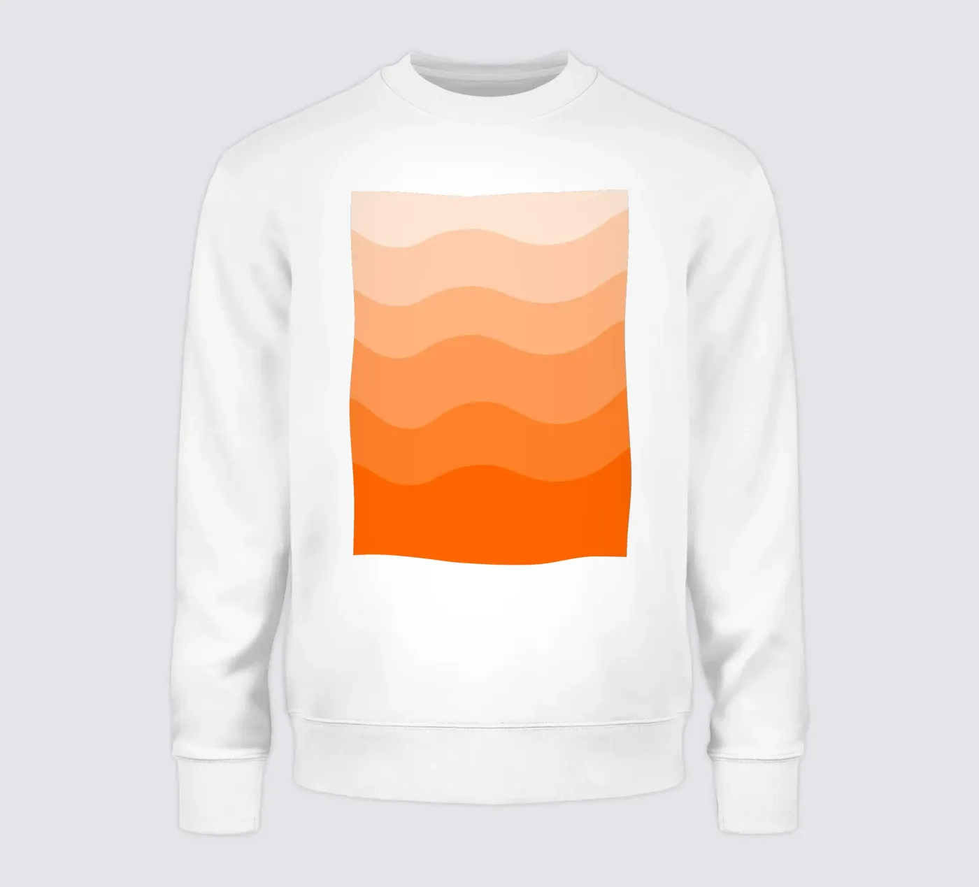 Orange gradient design felpa da baobabprintstore