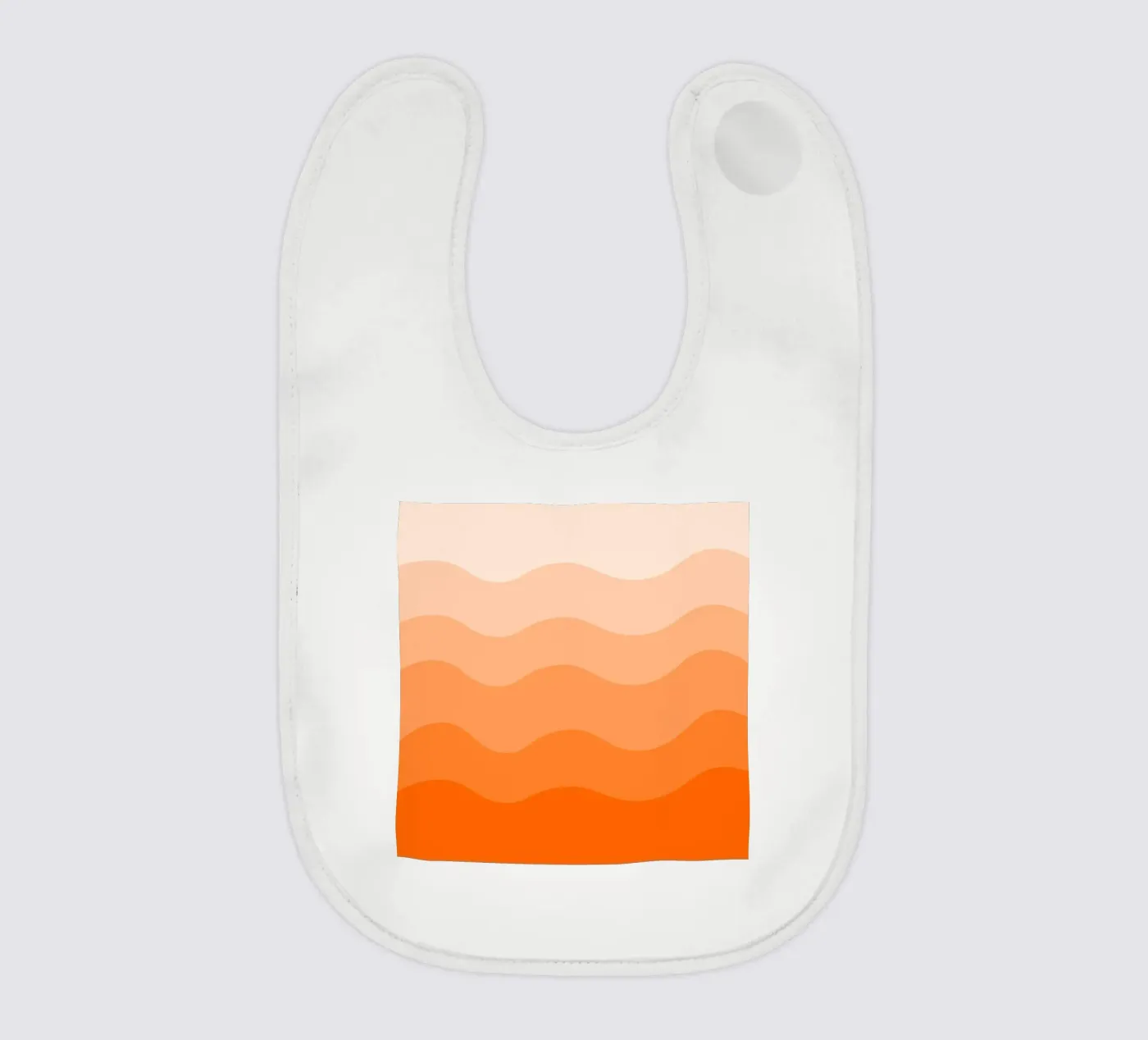 Orange gradient design bavaglino da baobabprintstore