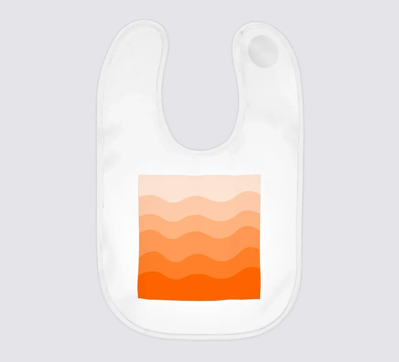 Orange gradient design bavaglino da baobabprintstore