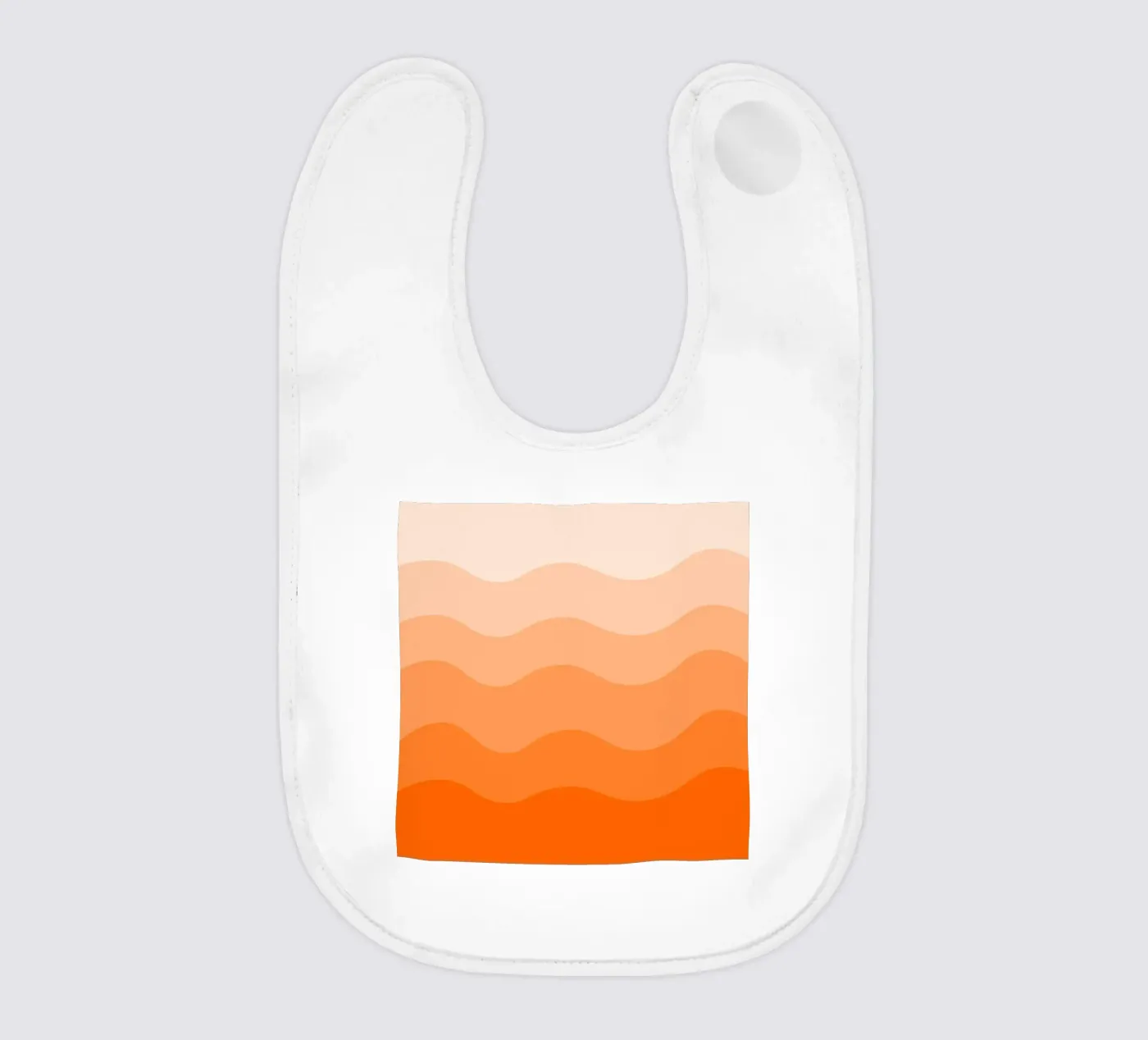 Orange gradient design bavaglino da baobabprintstore