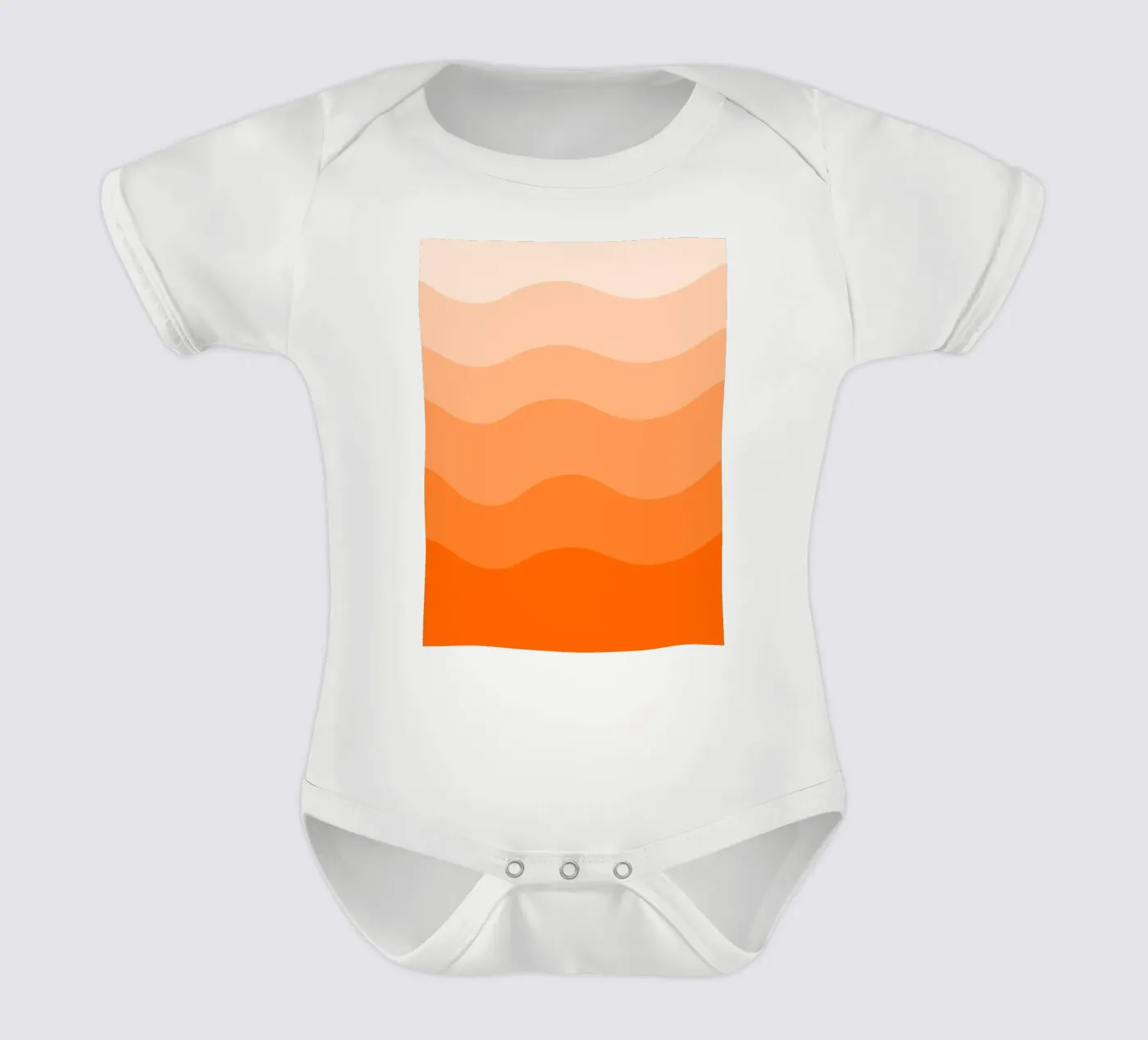 Orange gradient design body bébé de baobabprintstore