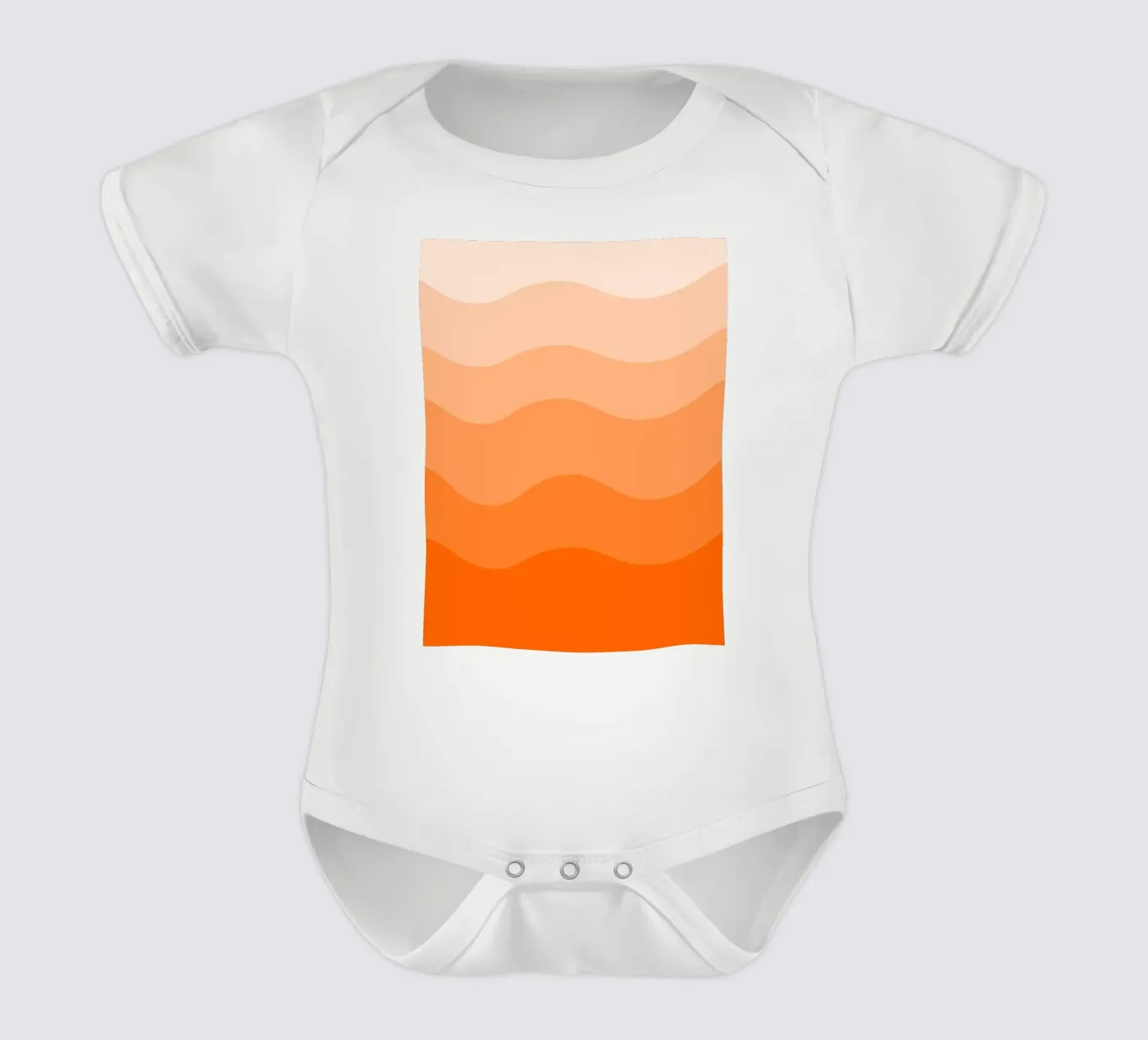 Orange gradient design body bébé de baobabprintstore