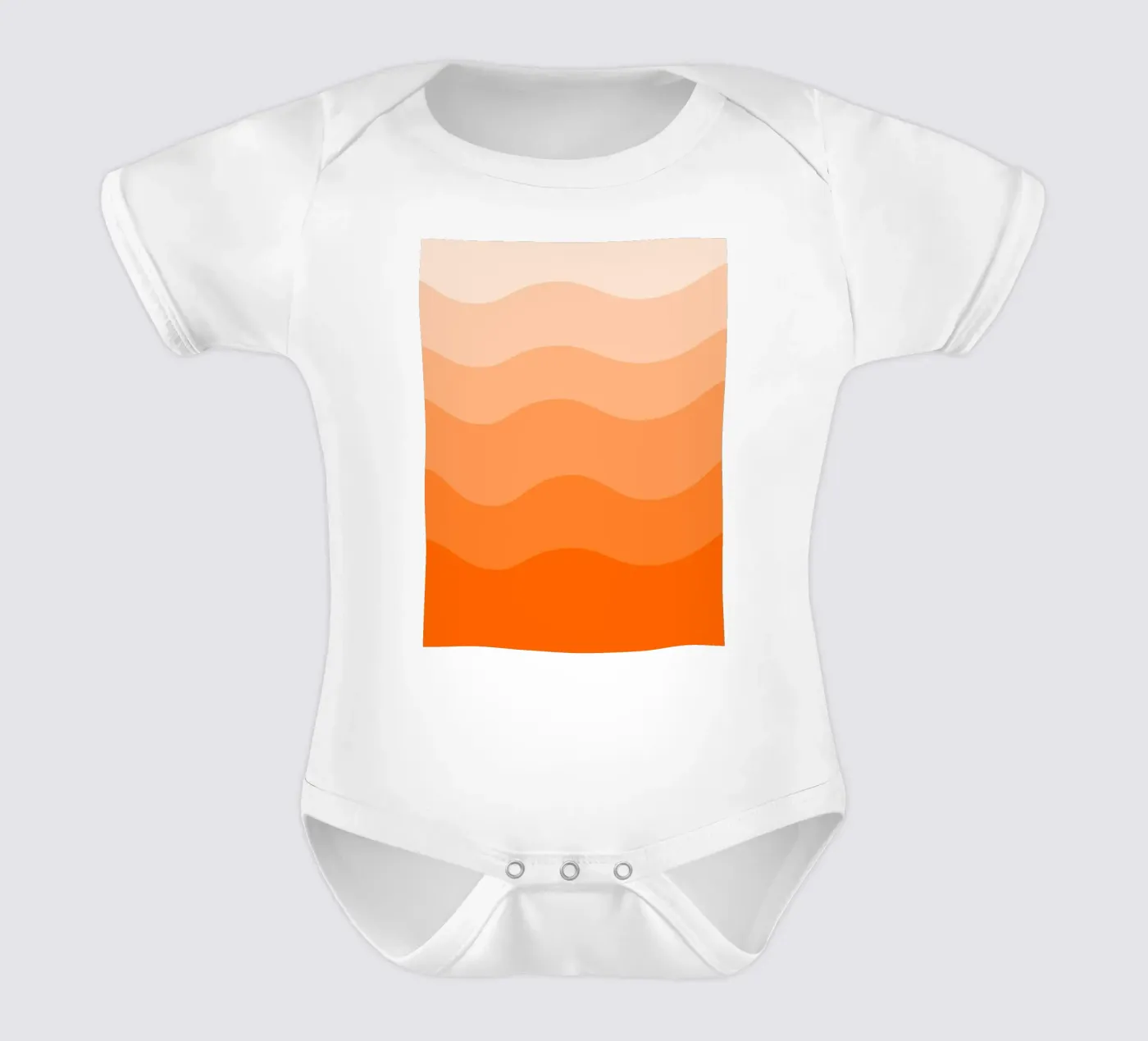 Orange gradient design body bébé de baobabprintstore