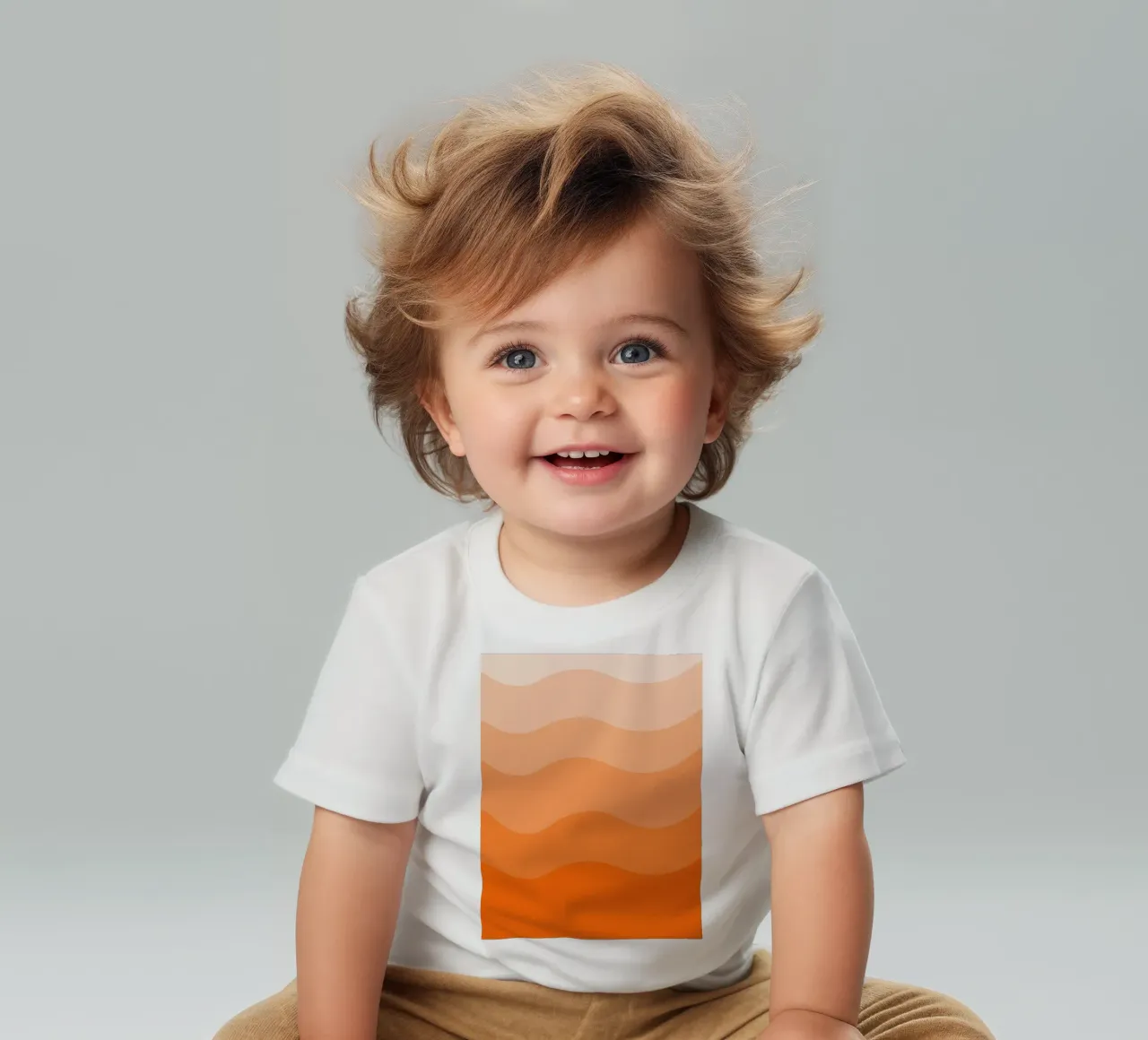 Orange gradient design maglietta neonato da baobabprintstore