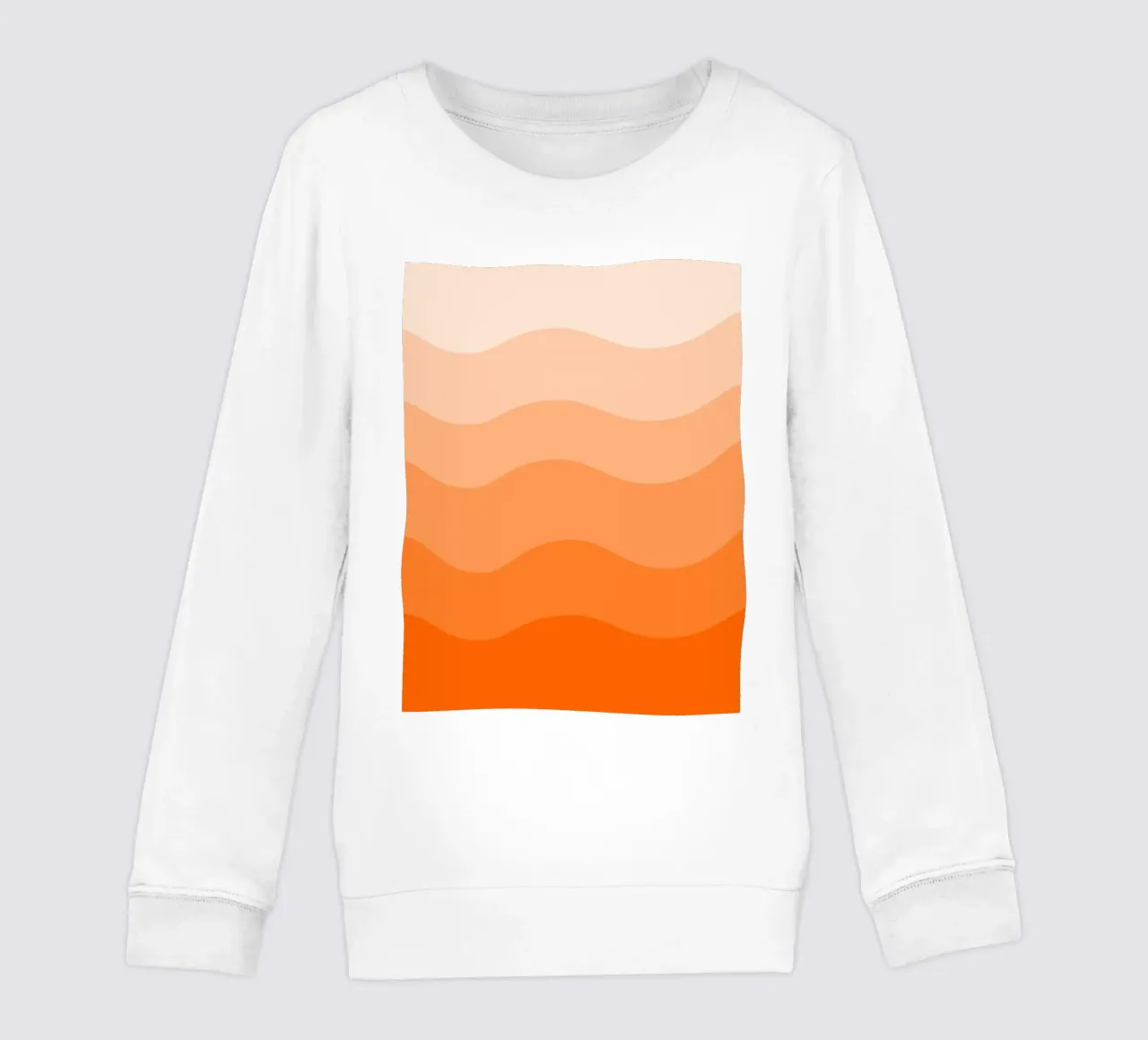 Orange gradient design felpa bambino da baobabprintstore