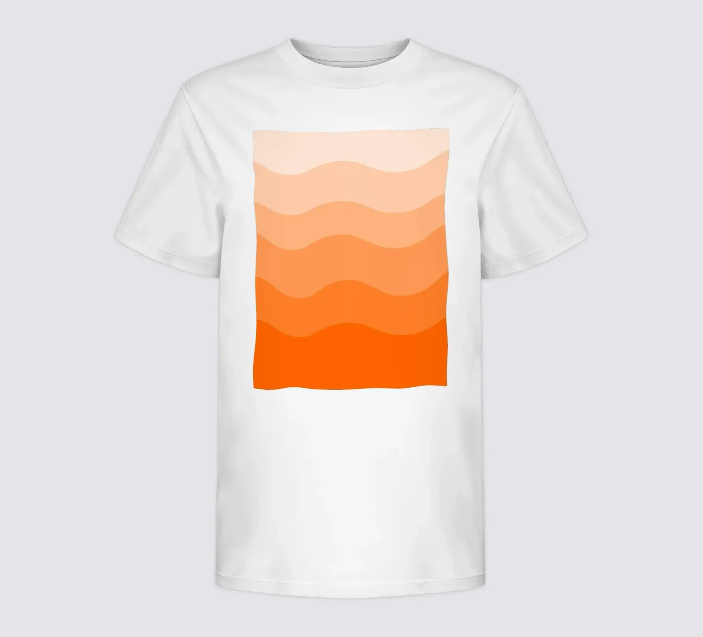 Orange gradient design t-shirt bambini da baobabprintstore