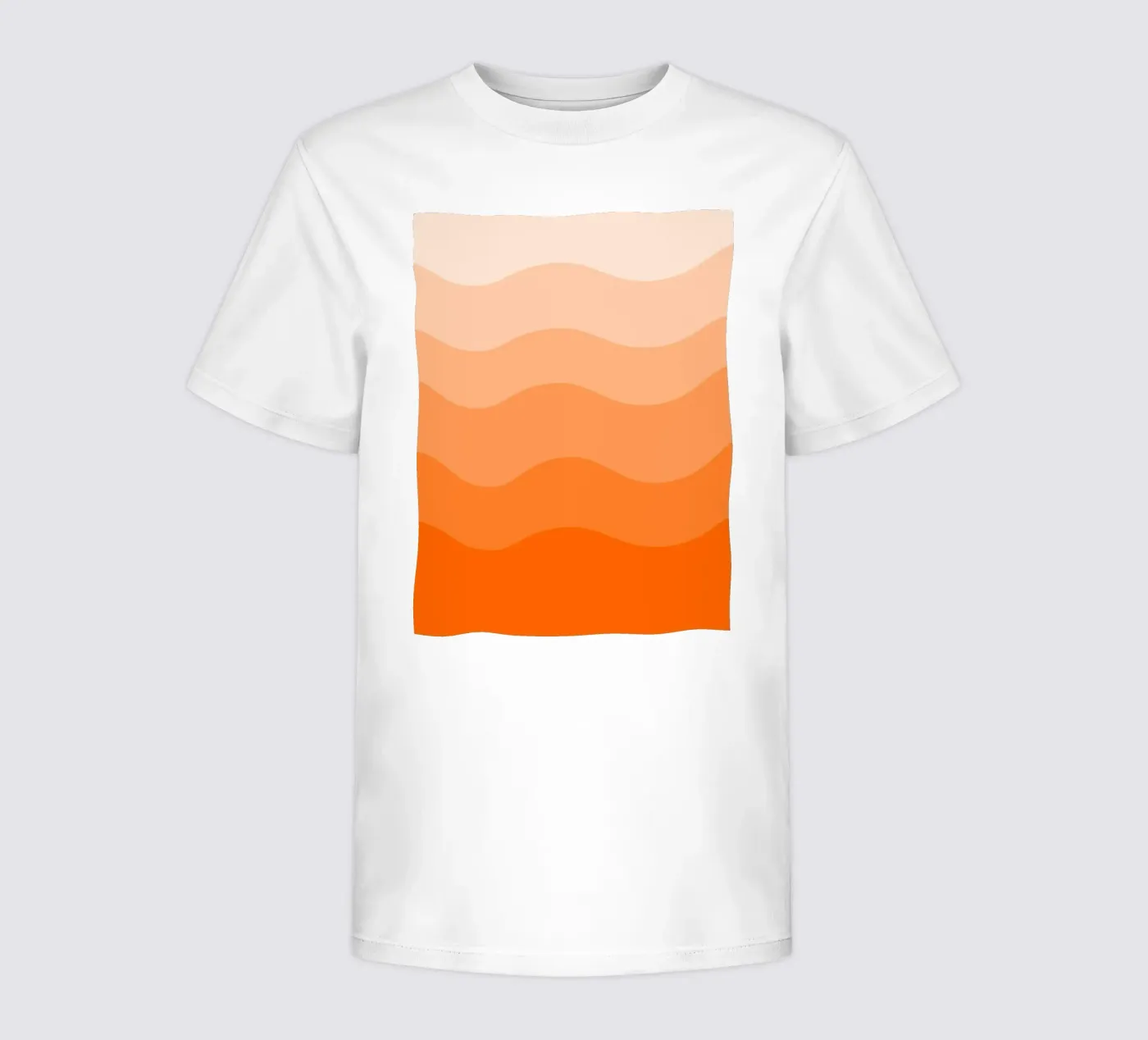 Orange gradient design t-shirt bambini da baobabprintstore