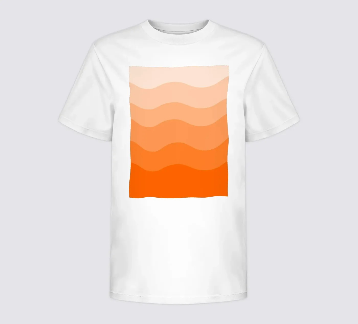 Orange gradient design t-shirt bambini da baobabprintstore