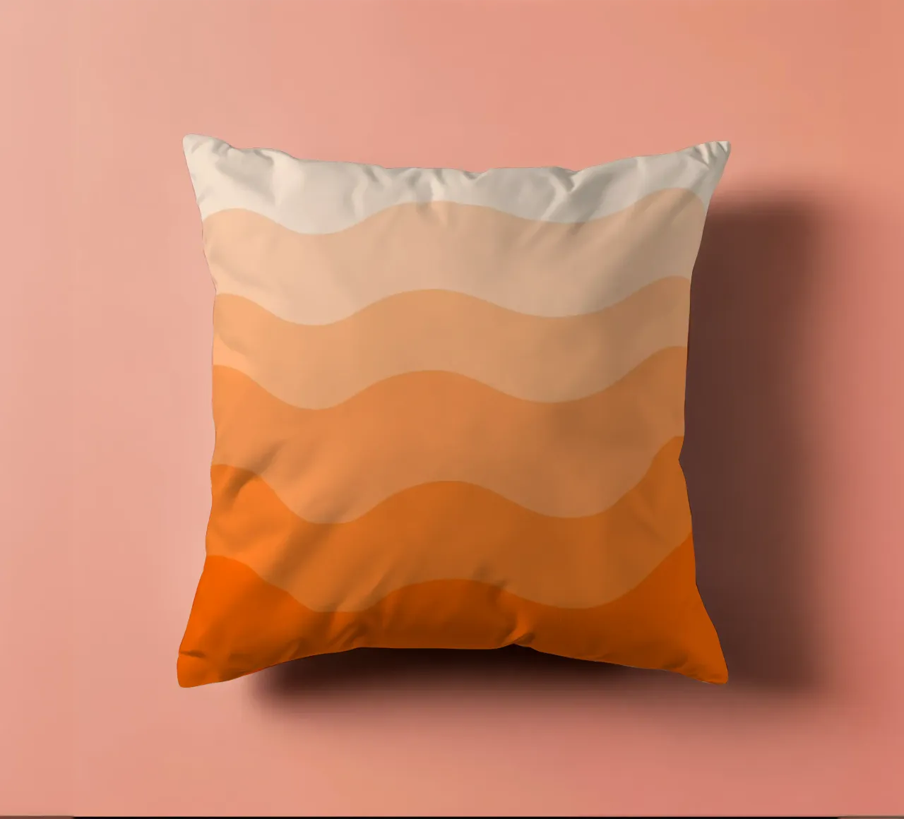 Orange gradient design cuscino da baobabprintstore