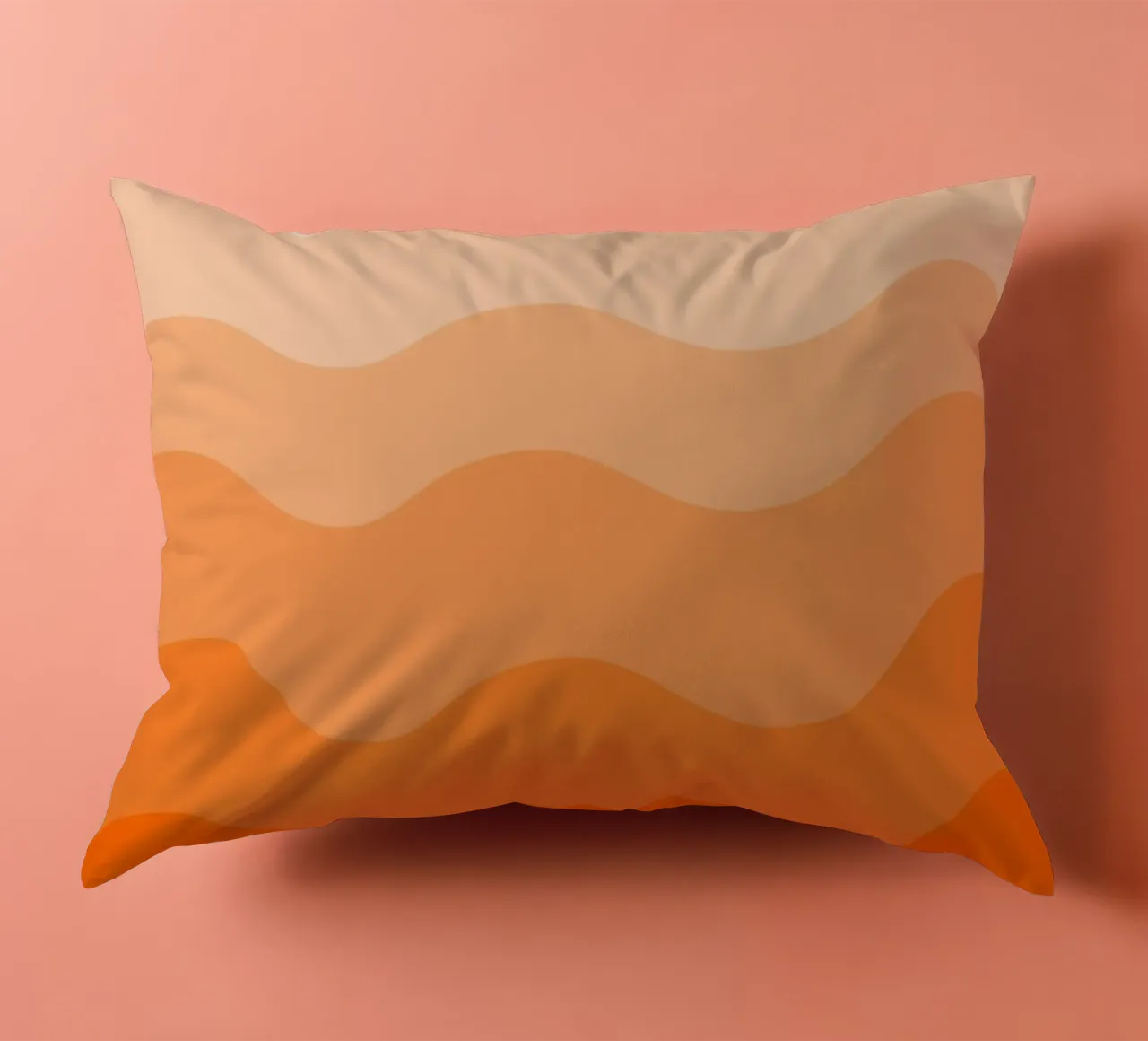 Orange gradient design cuscino da baobabprintstore