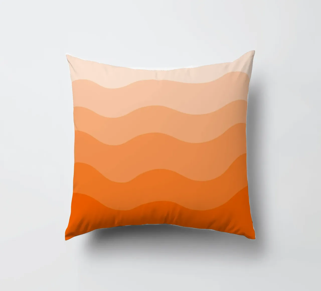 Orange gradient design cuscino da baobabprintstore