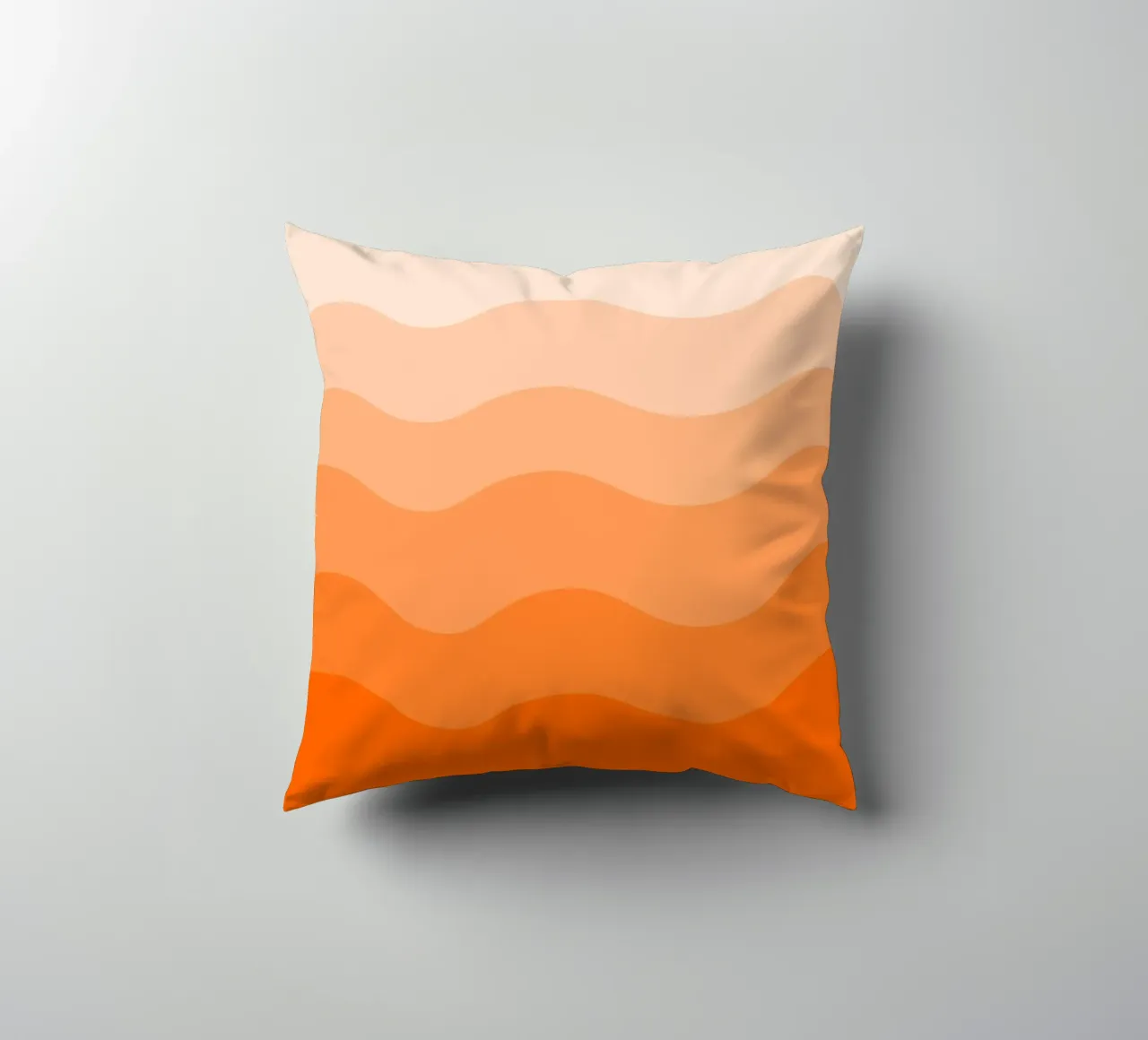 Orange gradient design cuscino da baobabprintstore