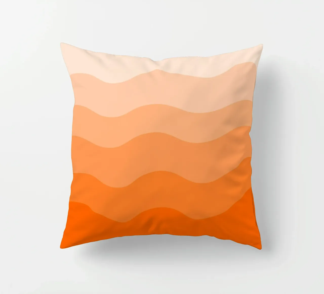 Orange gradient design cuscino da baobabprintstore