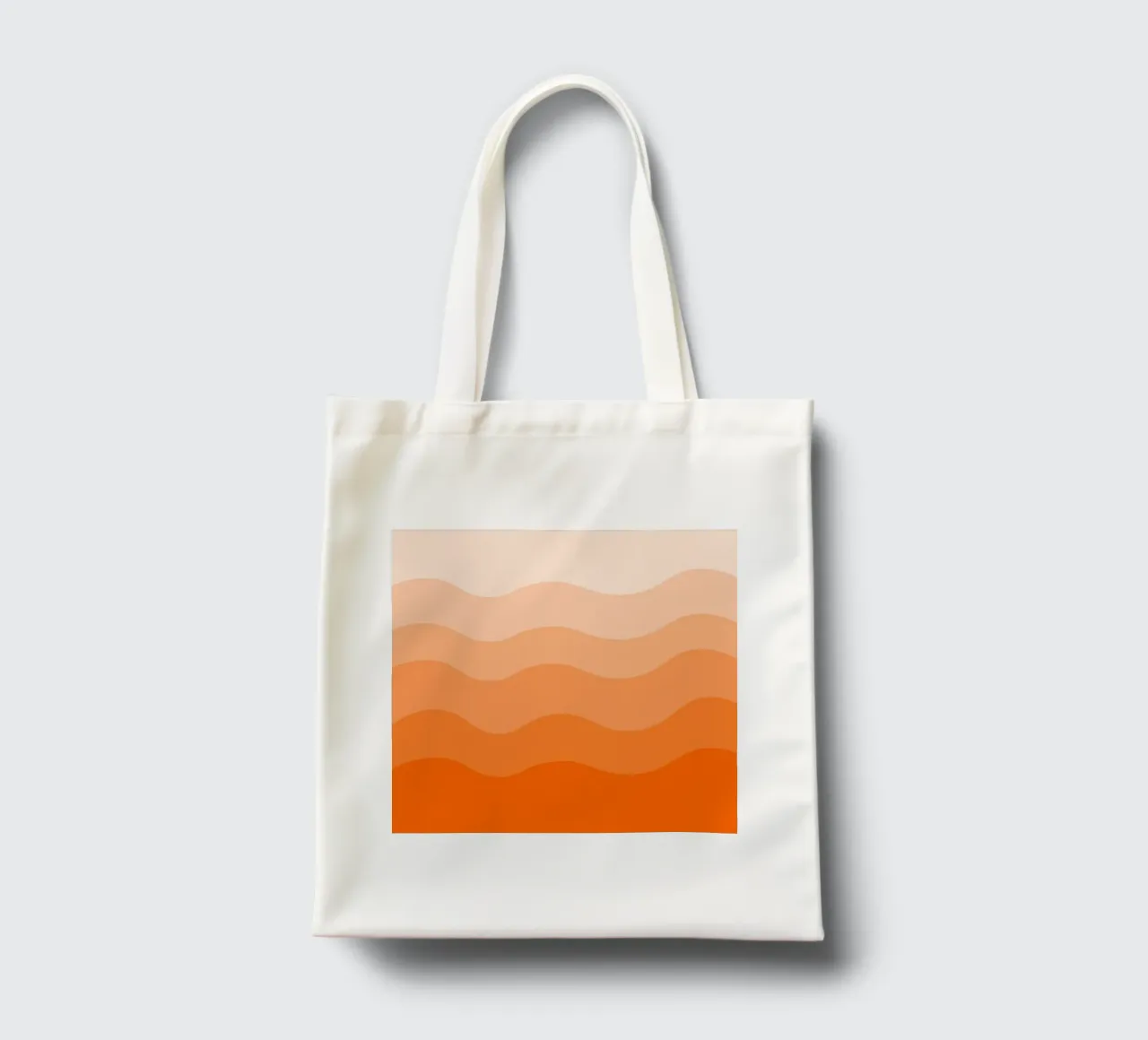 Orange gradient design borsa in juta da baobabprintstore
