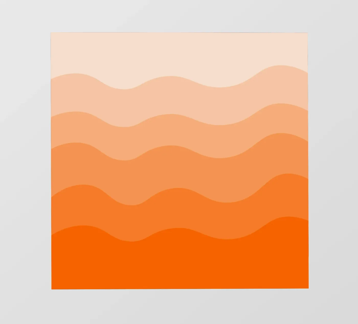 Orange gradient design fotobehang van baobabprintstore