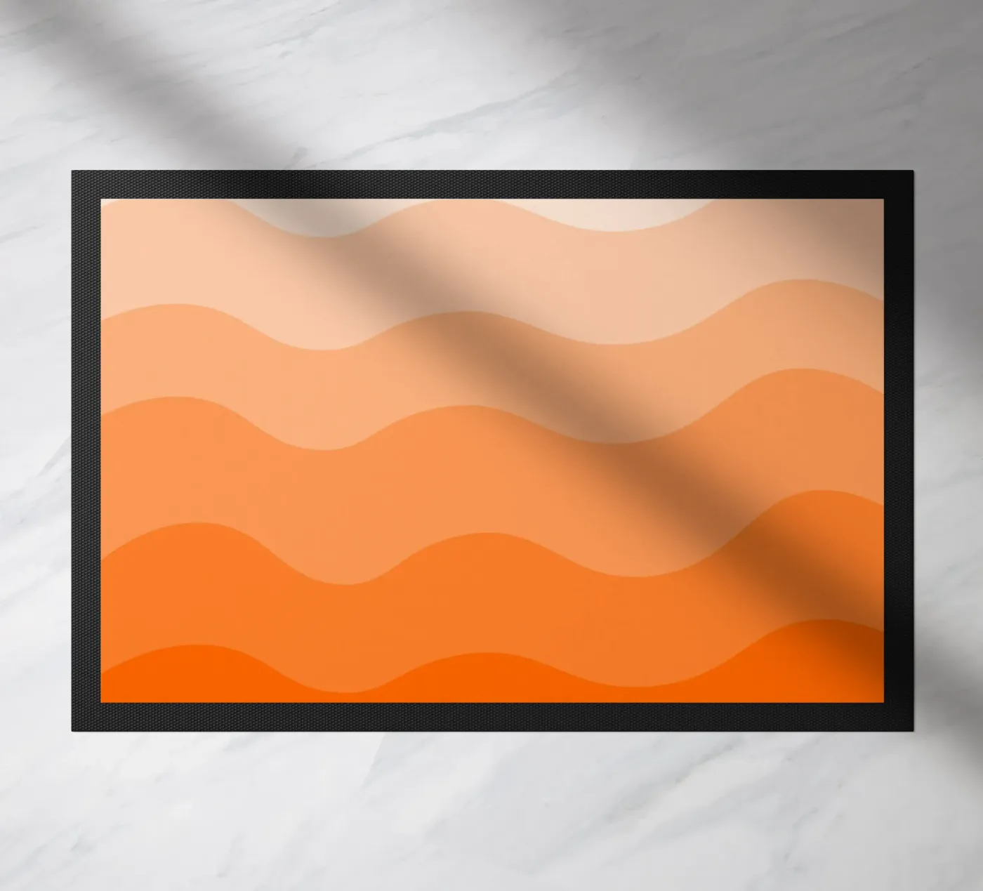 Orange gradient design deurmat van baobabprintstore