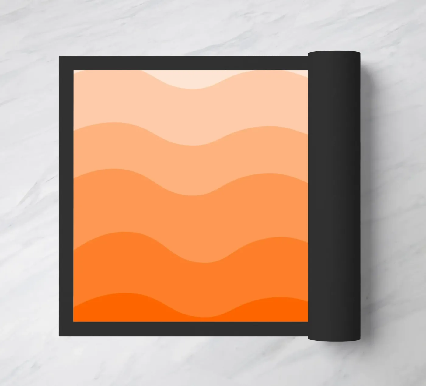 Orange gradient design deurmat van baobabprintstore