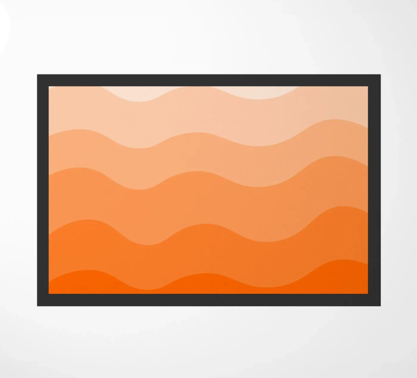Orange gradient design deurmat van baobabprintstore