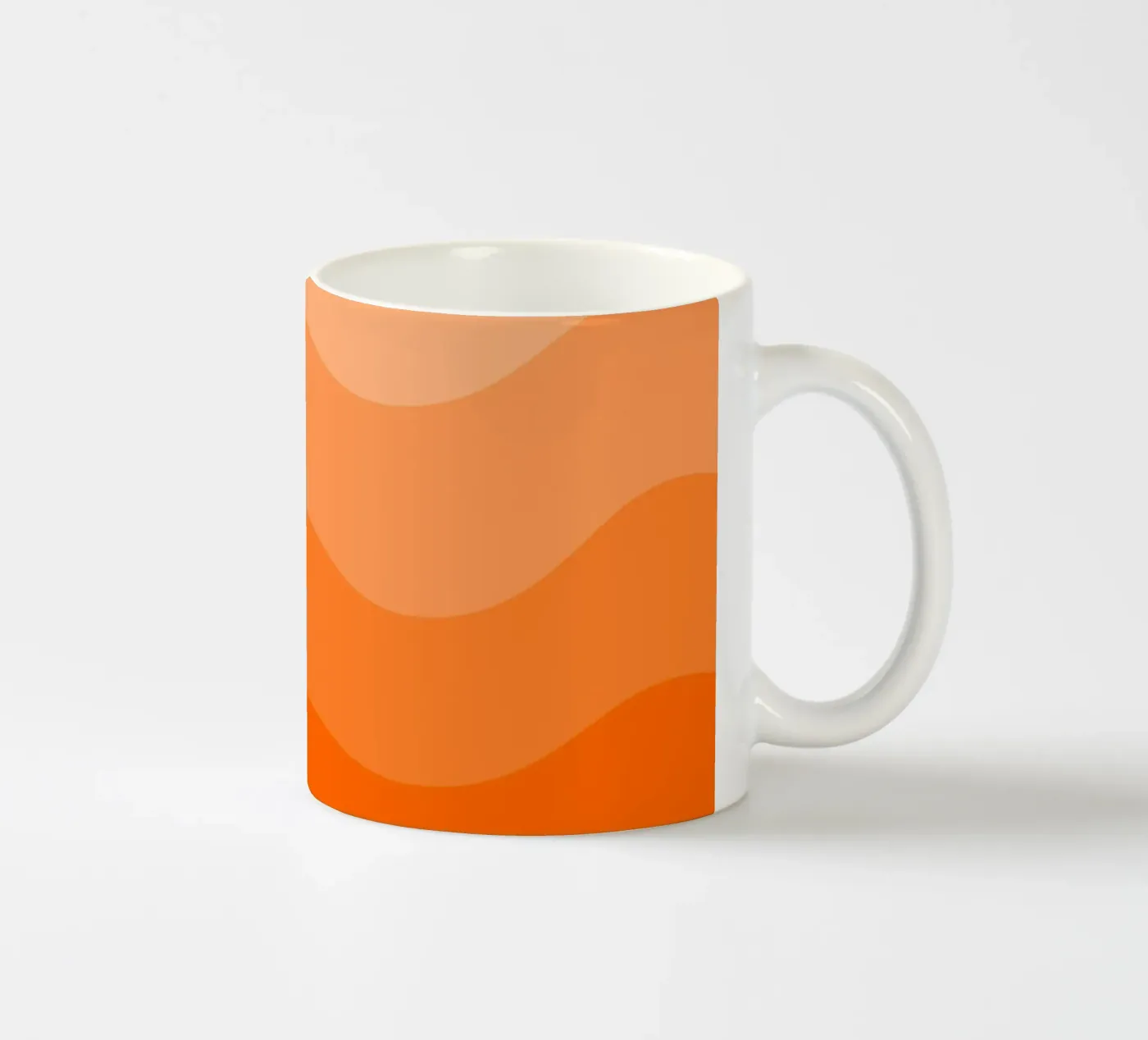 Orange gradient design ceramic mug by baobabprintstore