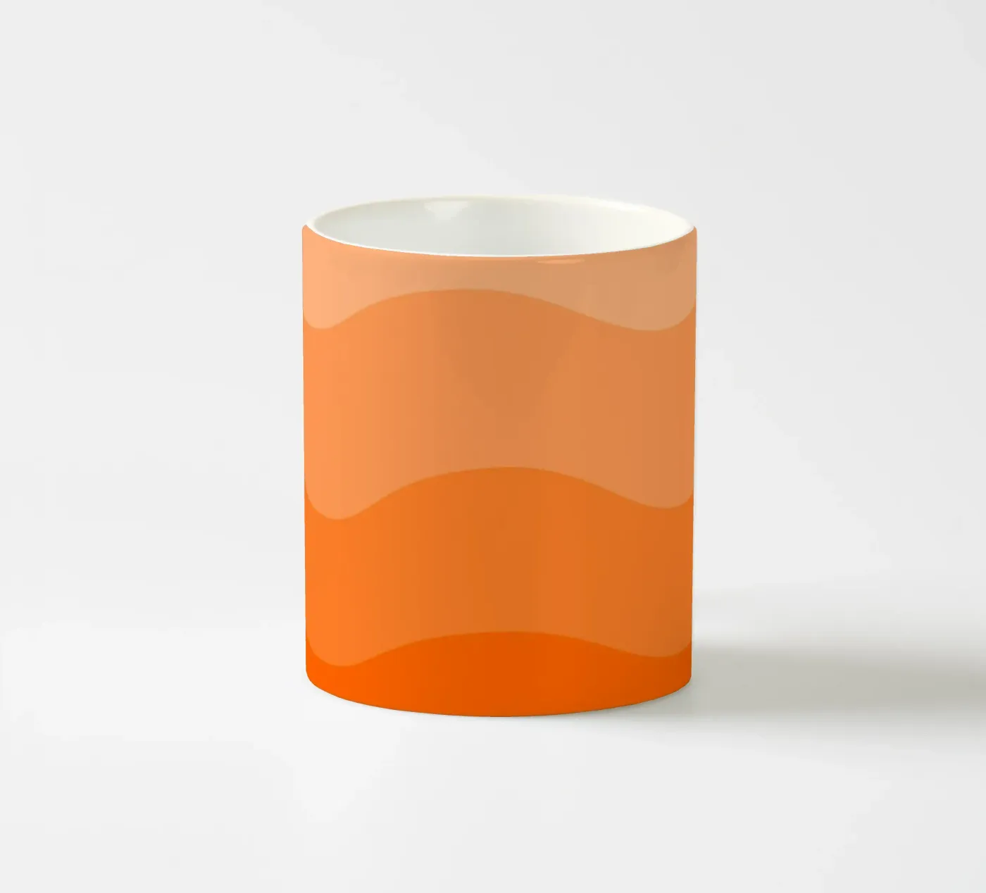 Orange gradient design ceramic mug by baobabprintstore
