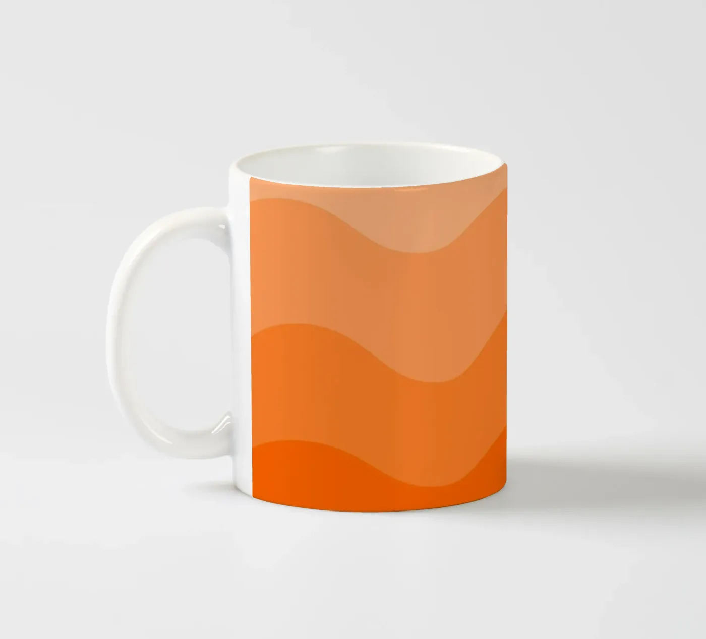 Orange gradient design ceramic mug by baobabprintstore