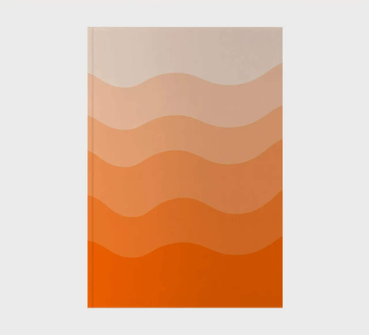 Orange gradient design notebook by baobabprintstore