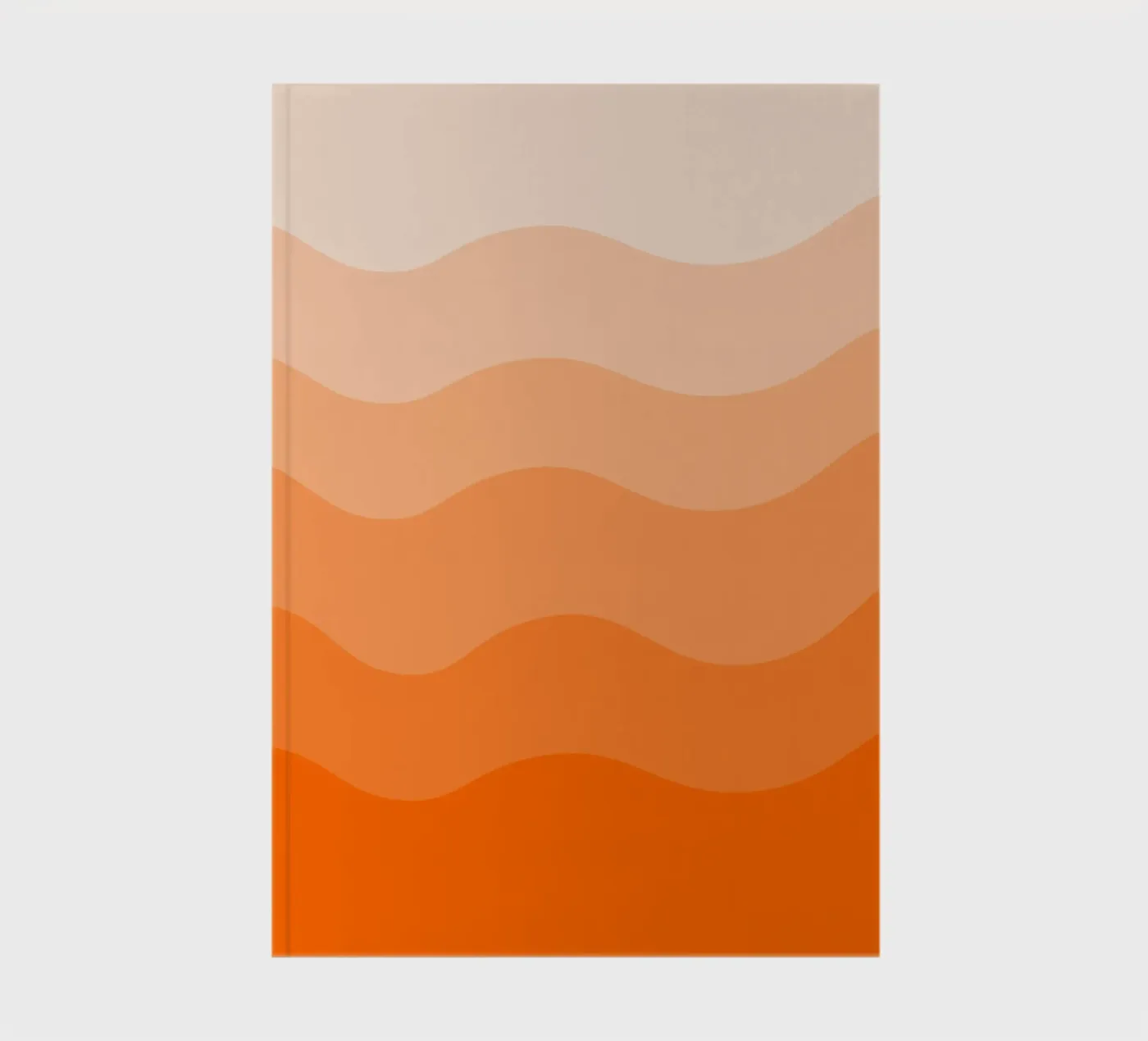 Orange gradient design notebook by baobabprintstore