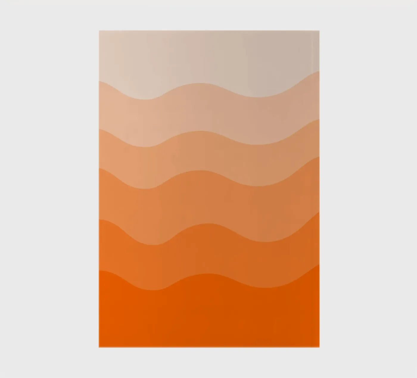 Orange gradient design notebook by baobabprintstore