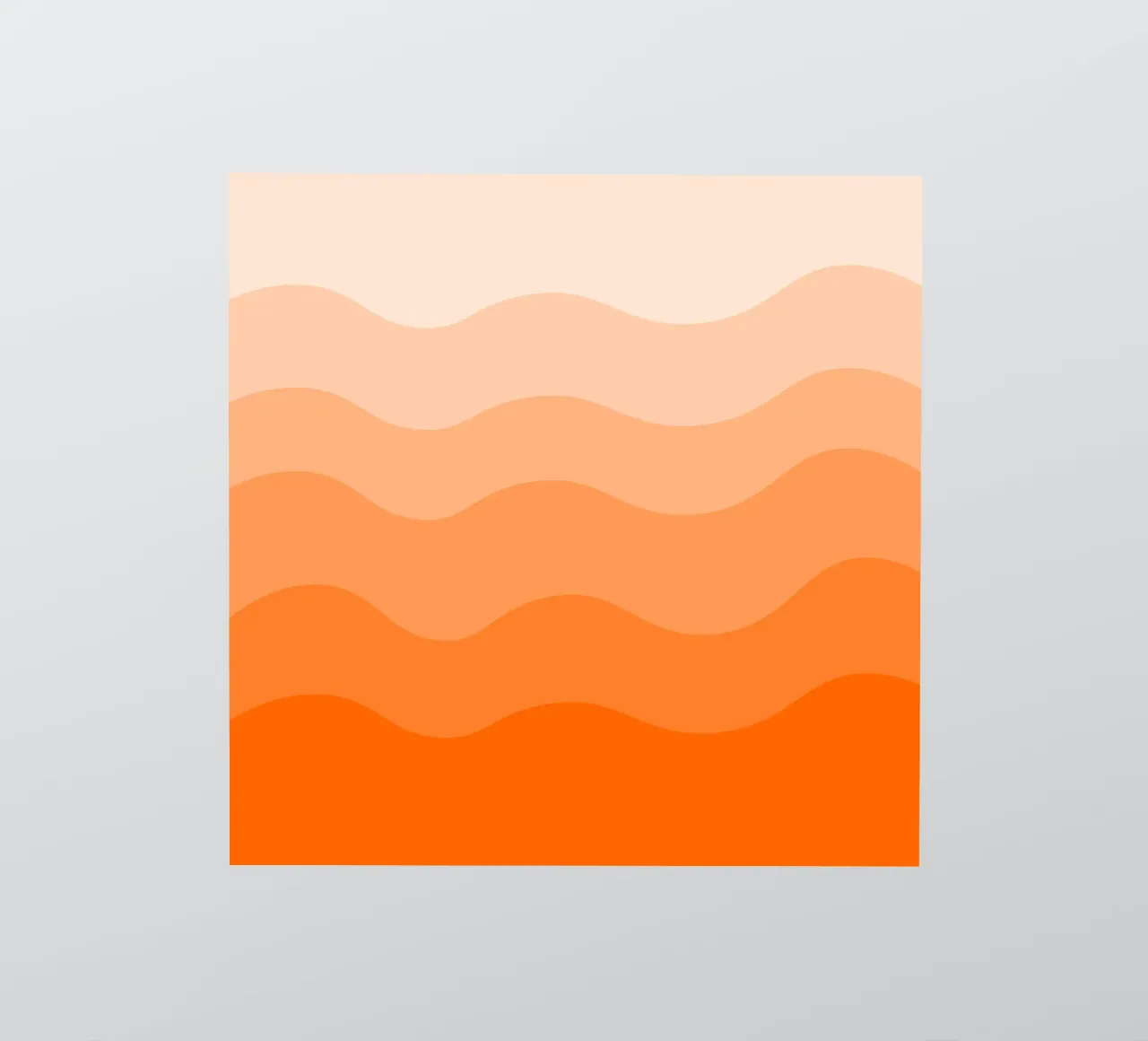 Orange gradient design Sticker von baobabprintstore