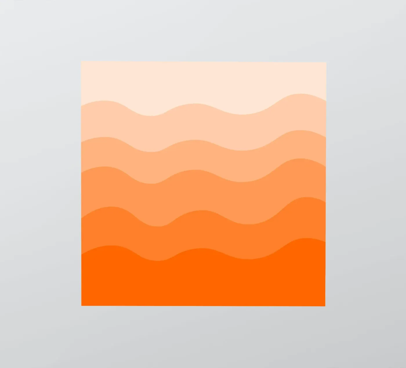 Orange gradient design adesivo da baobabprintstore