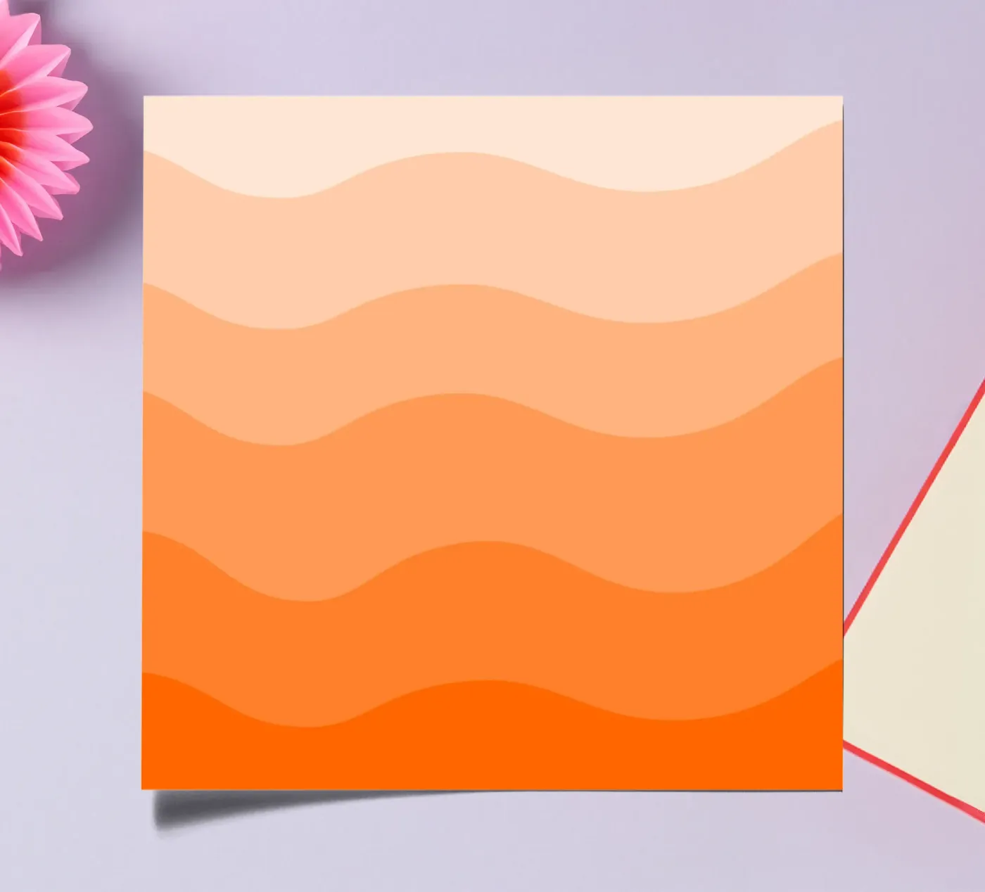 Orange gradient design sticker sheet by baobabprintstore