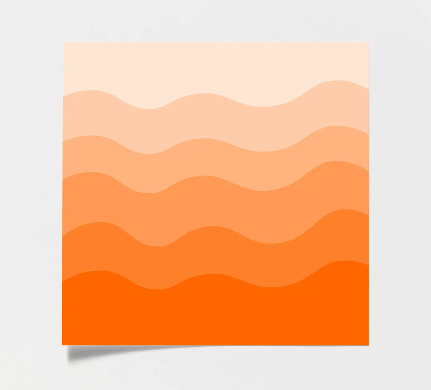 Orange gradient design sticker sheet by baobabprintstore