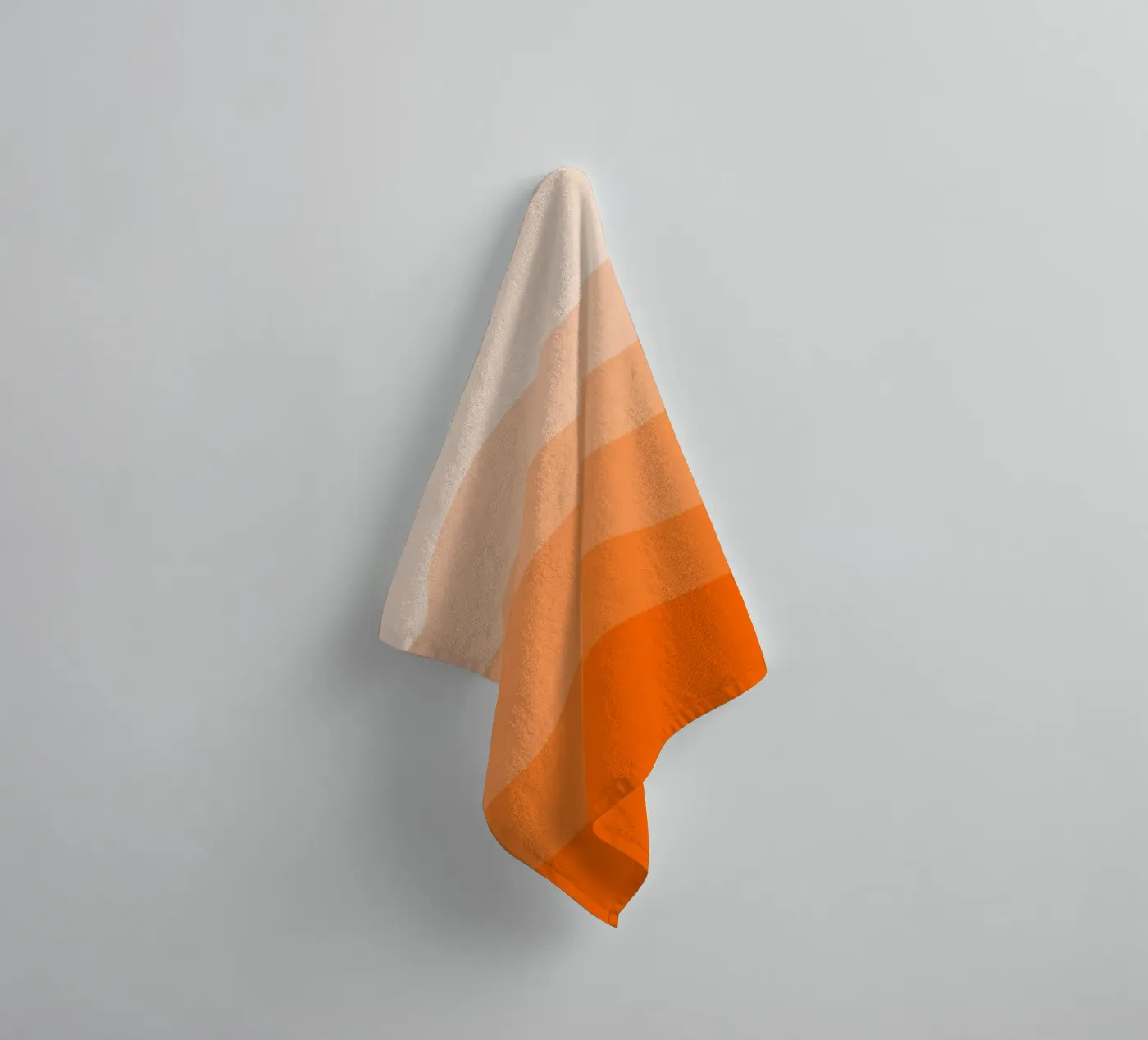 Orange gradient design towel by baobabprintstore