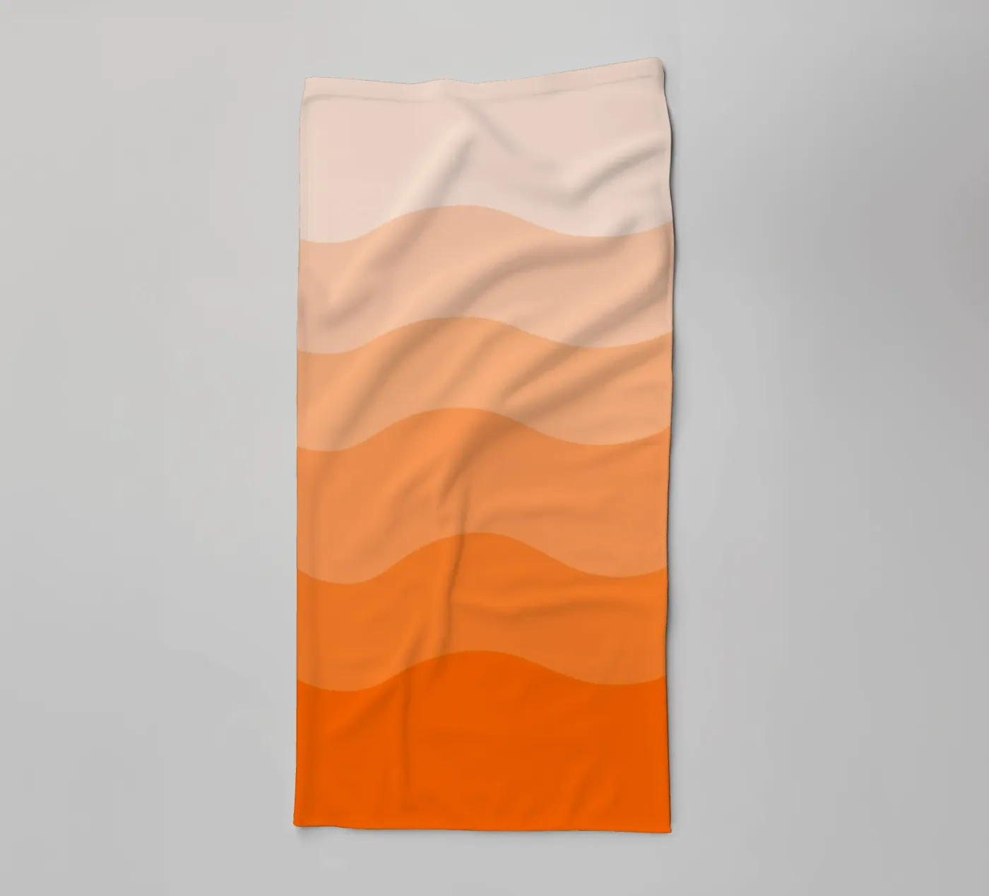 Orange gradient design towel by baobabprintstore