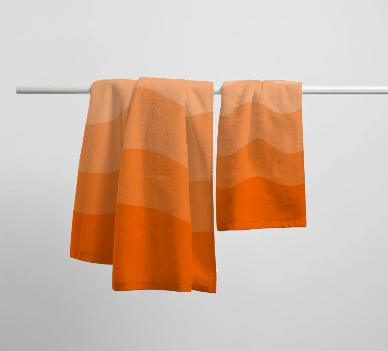 Orange gradient design asciugamano da bagno da baobabprintstore
