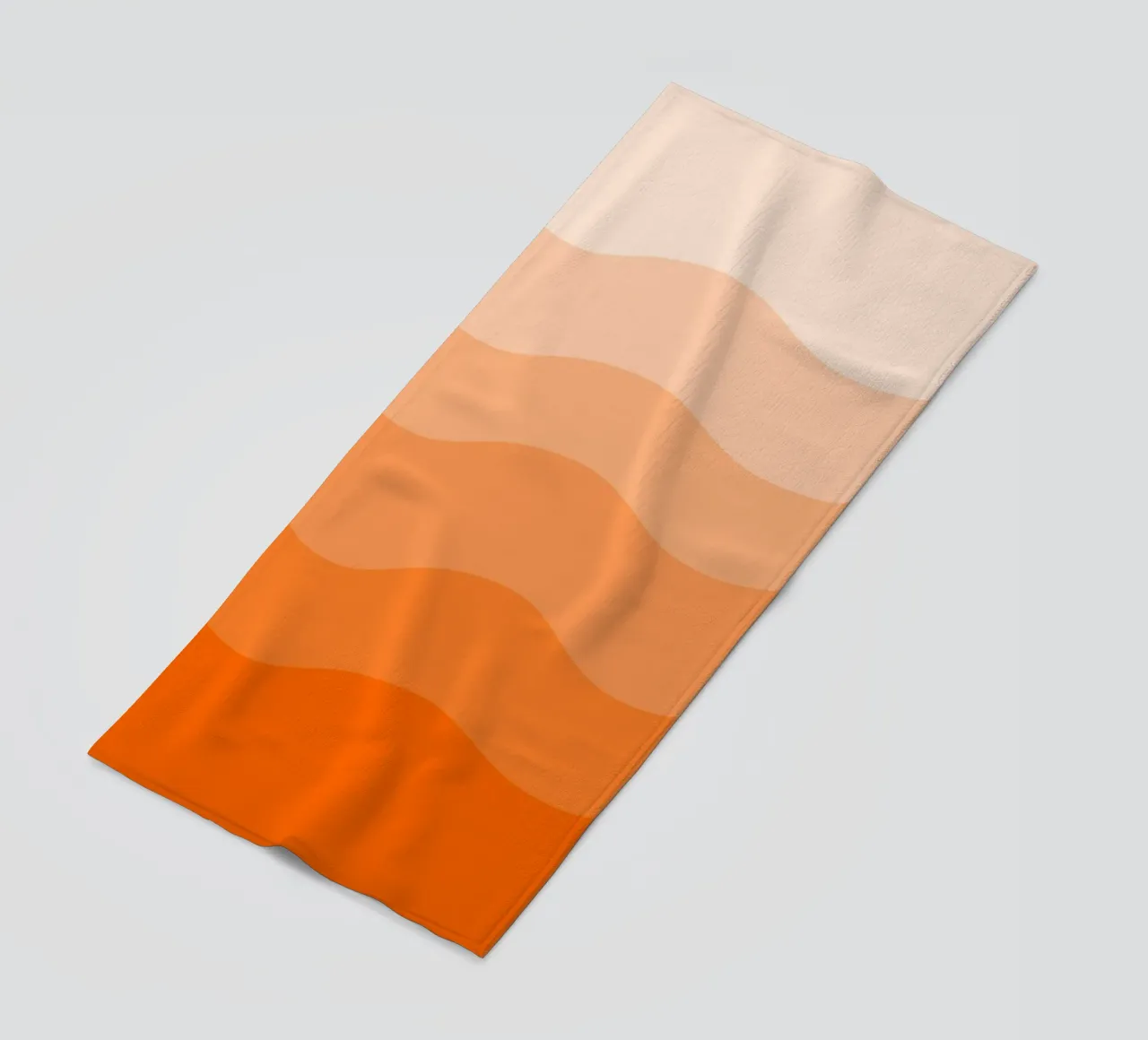 Orange gradient design telo mare da baobabprintstore