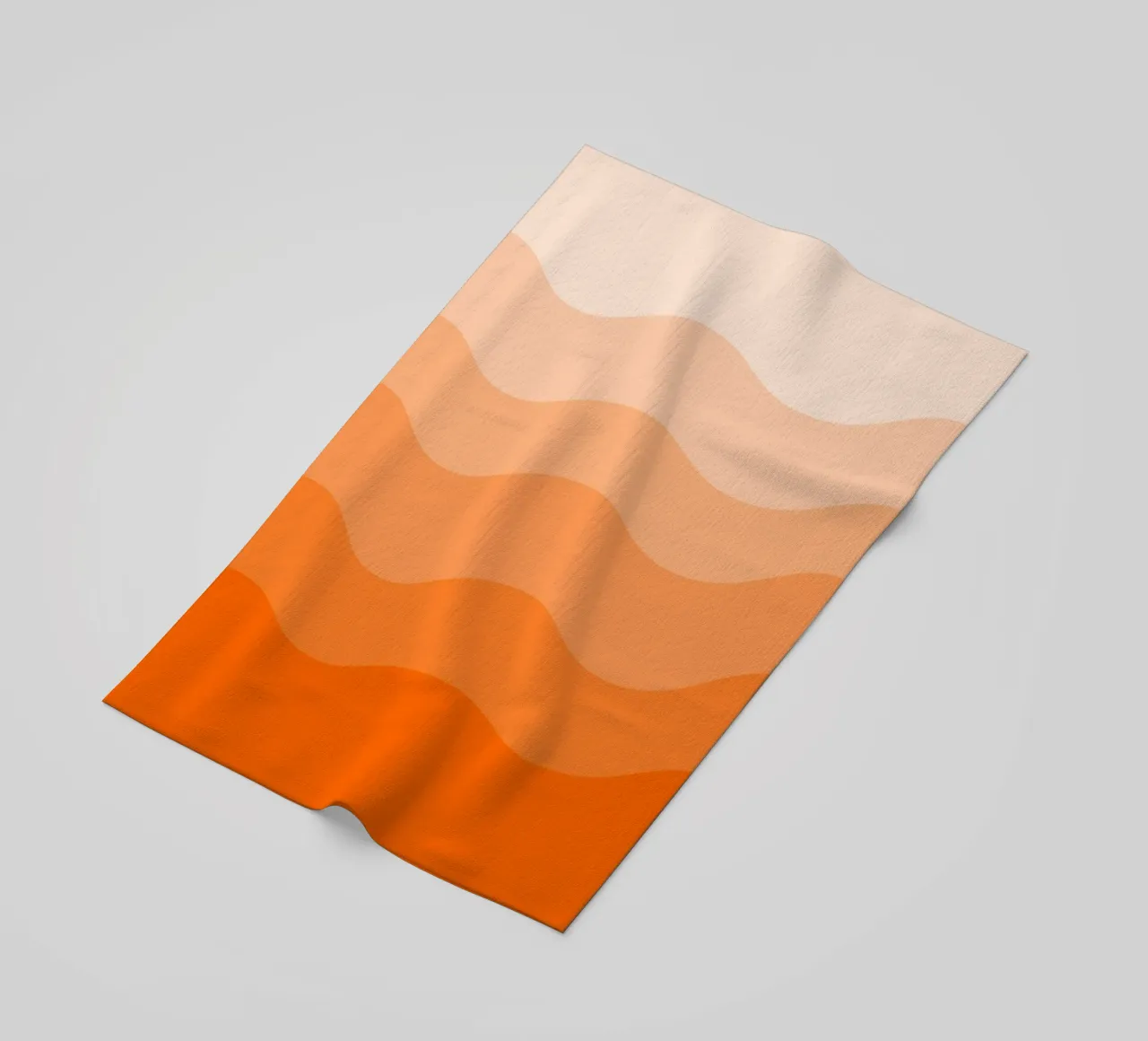 Orange gradient design telo mare da baobabprintstore